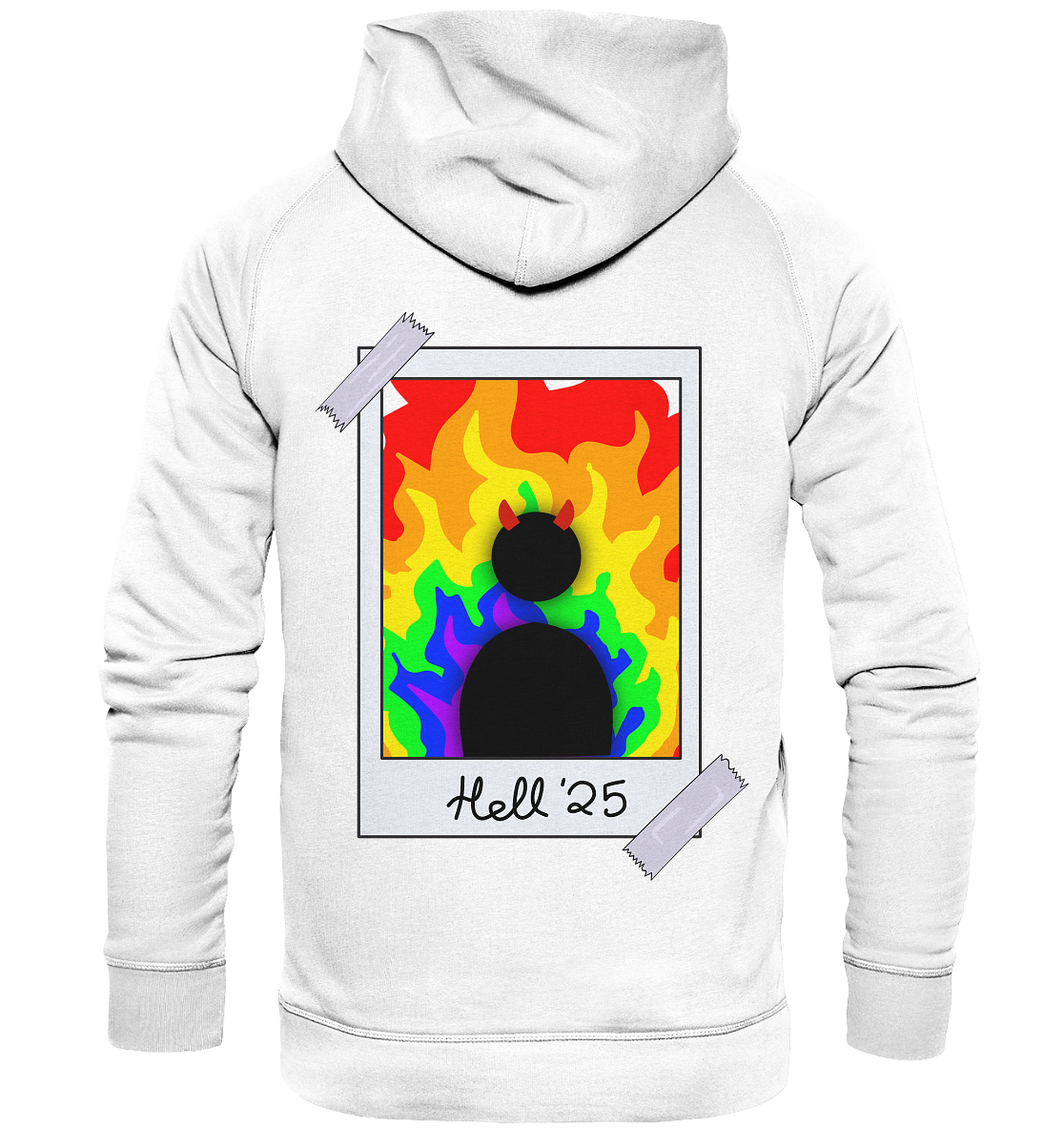 Queer in Hell '25 Backprint - Basic Unisex Hoodie