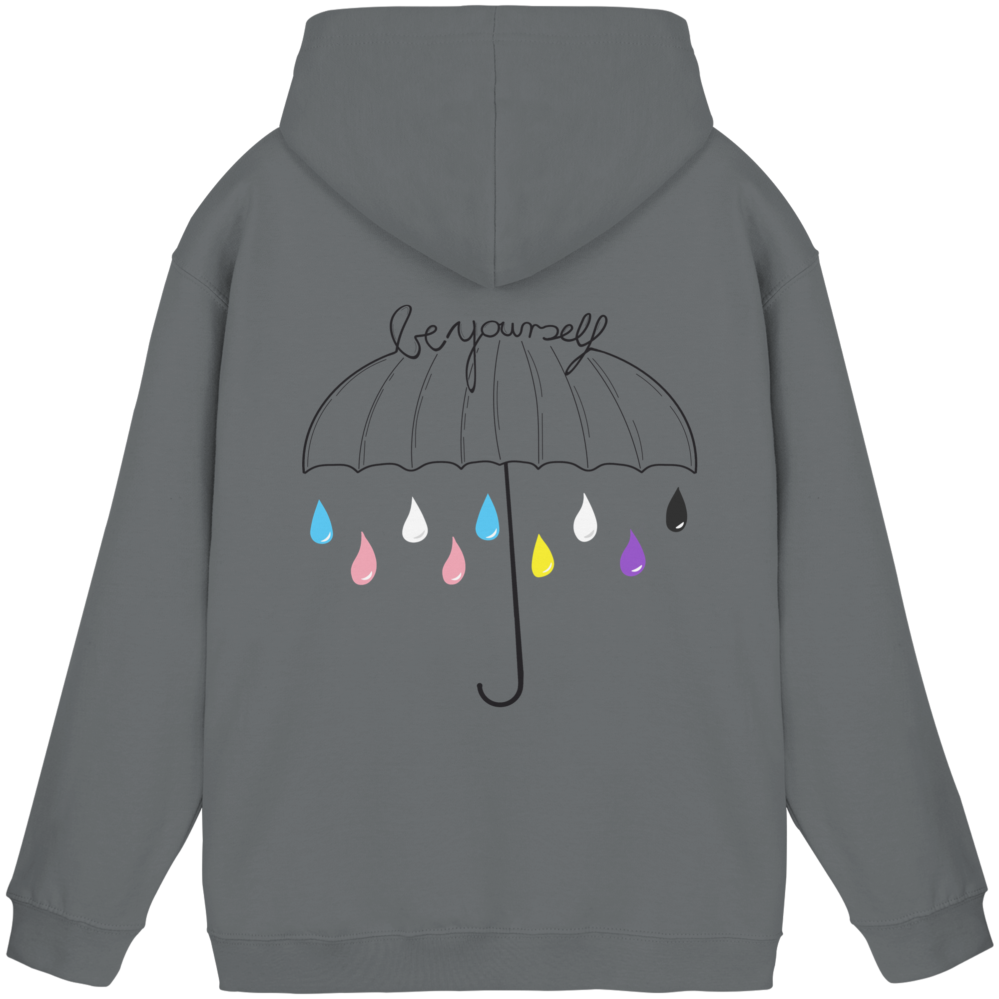 Trans Umbrella Backprint - Basic Unisex Hoodie