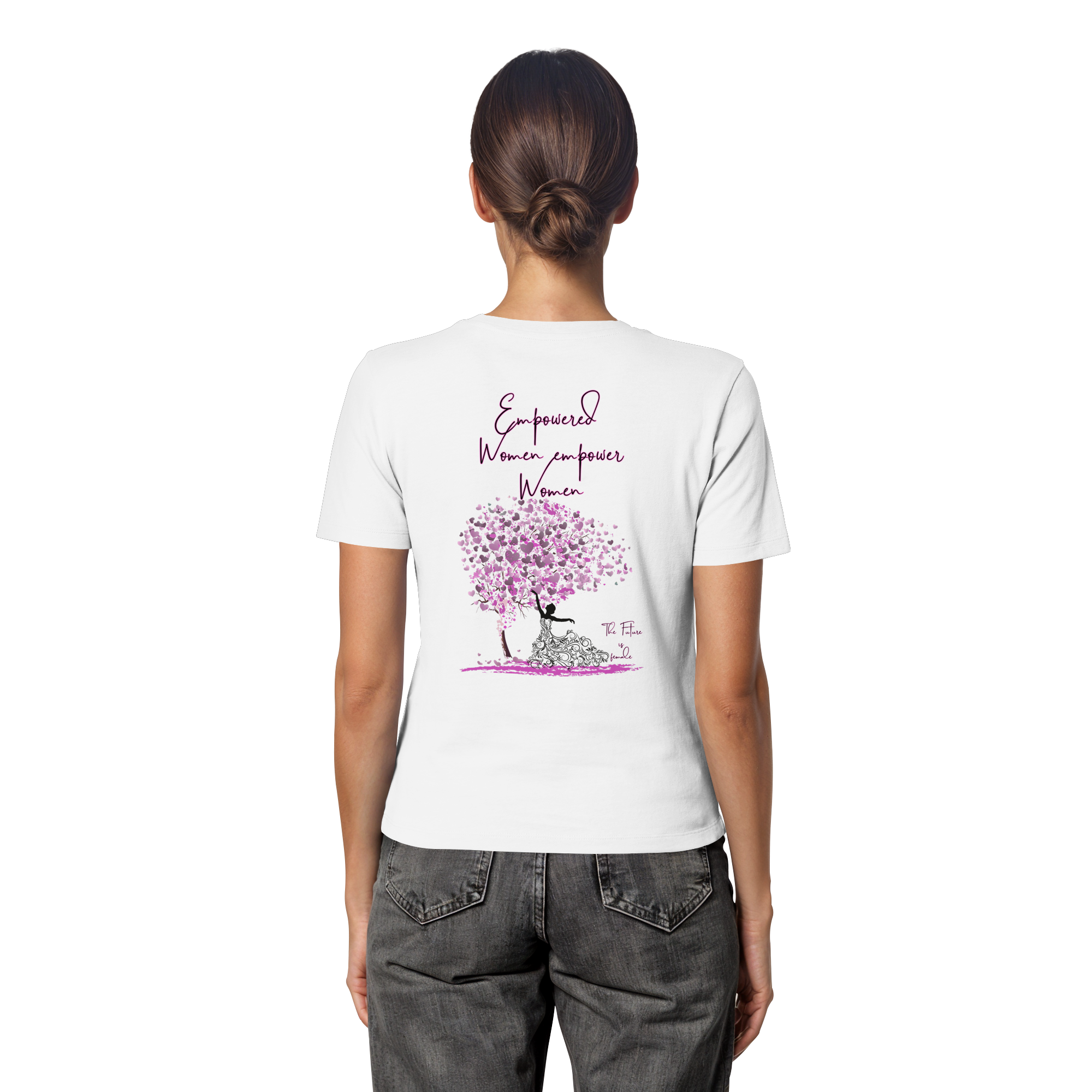 Empowered Women empower Women Backprint - Fitted Ladies Organic Shirt