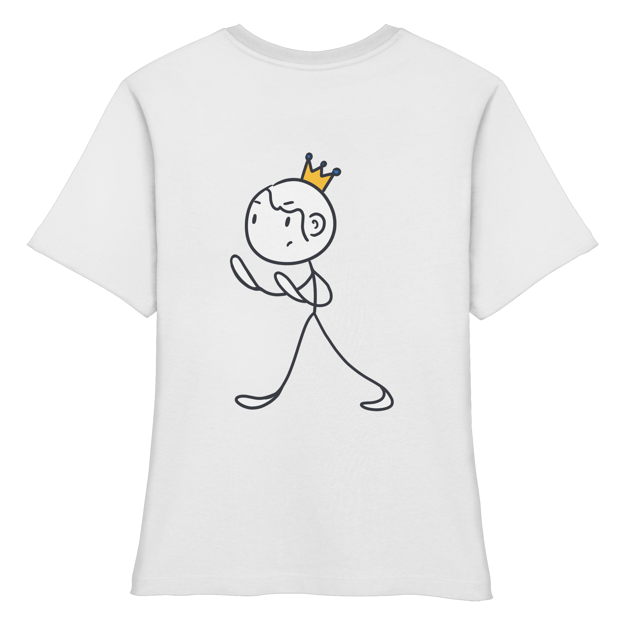 Survivor Queens Logo "Schriftzug Edition" mit Seelenmännchen "Selbstverteidigung Edition" Backprint - Fitted Ladies Organic Shirt