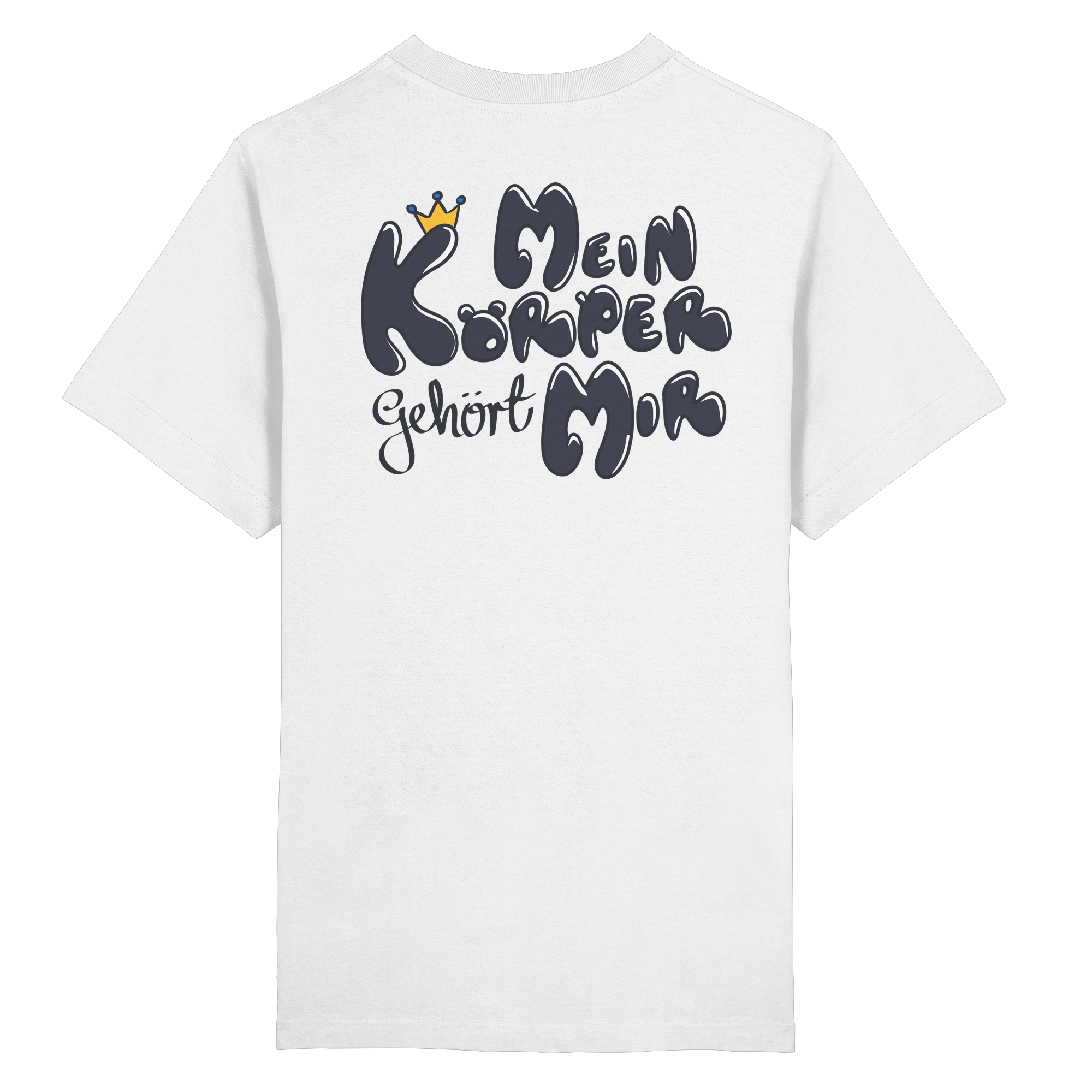 Mein Körper gehört mir "Schwarze Edition" Backprint - Heavy Oversized Organic Shirt