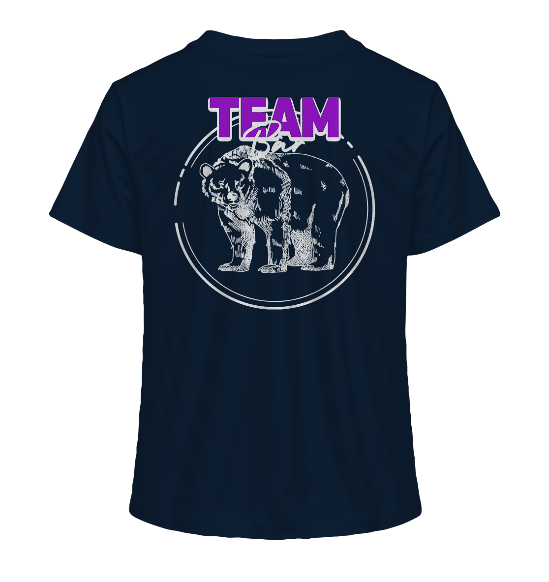 Team Bär Backprint (weiß) - Ladies Organic Shirt