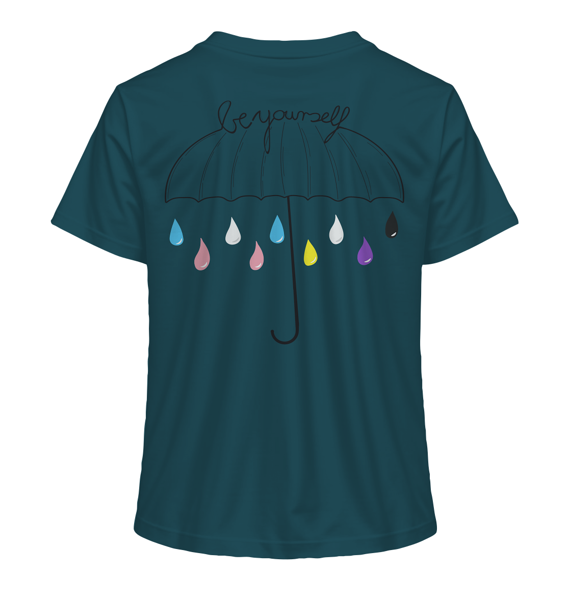 Trans Umbrella Backprint - Ladies Organic Shirt
