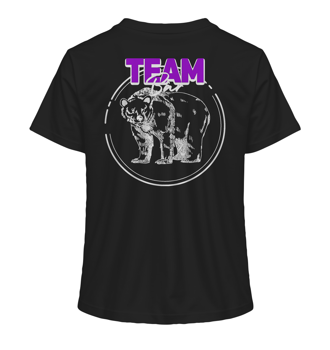 Team Bär Backprint (weiß) - Ladies Organic Shirt