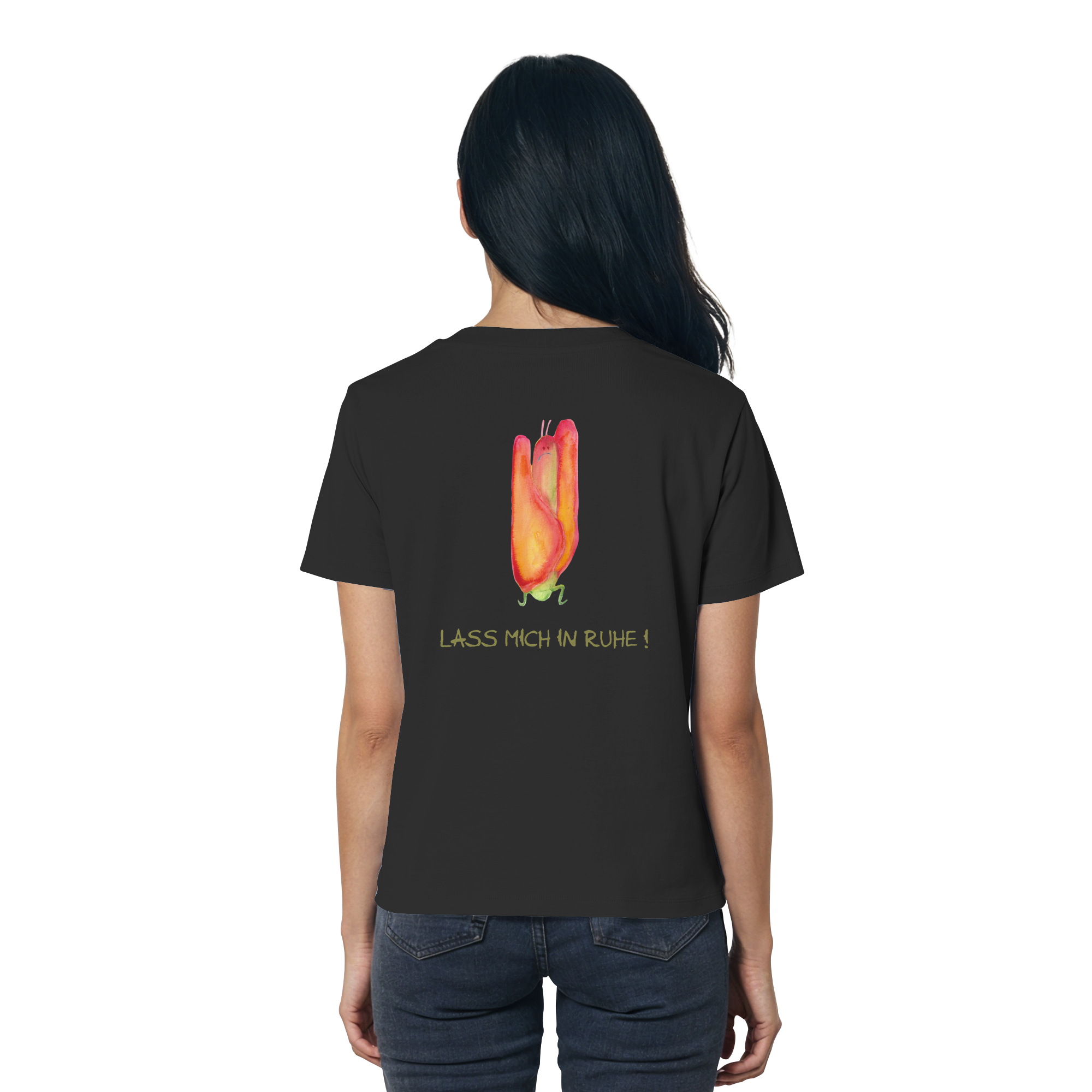 Lass mich in Ruhe! "Jona Kokon Edition" Backprint - Ladies Organic Shirt