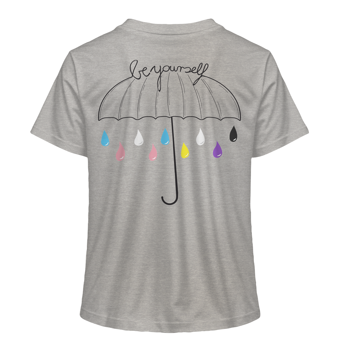 Trans Umbrella Backprint - Ladies Organic Shirt