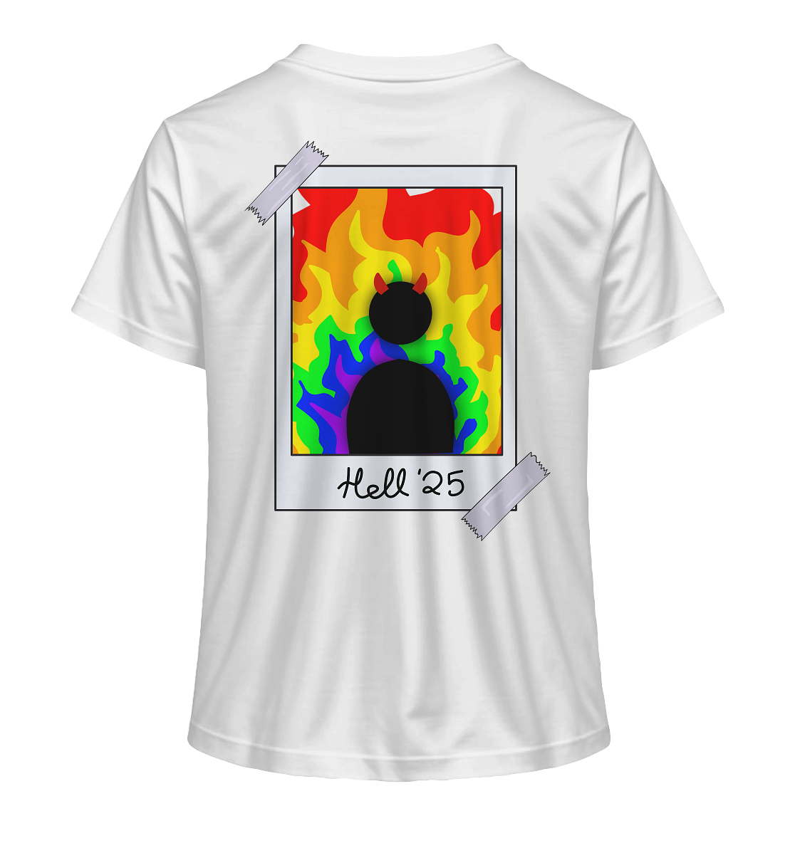 Queer in Hell '25 Backprint - Ladies Organic Shirt