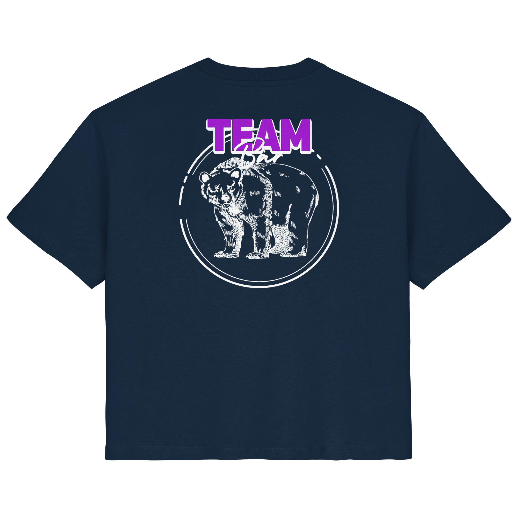 Team Bär Backprint (weiß) - Ladies Organic Shirt