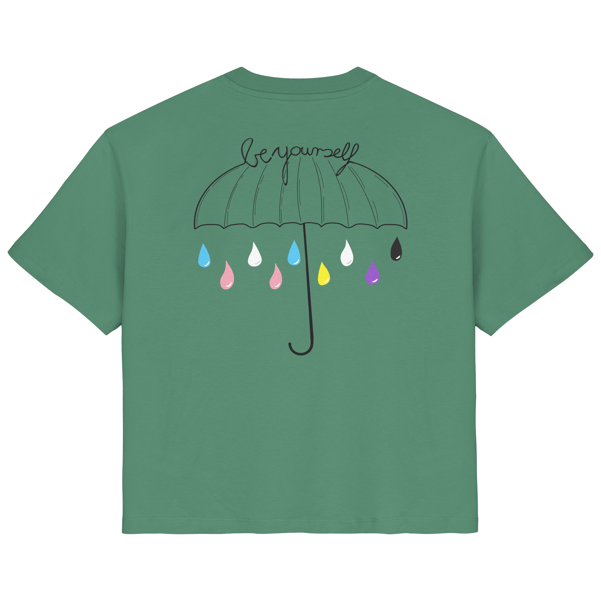 Trans Umbrella Backprint - Ladies Organic Shirt