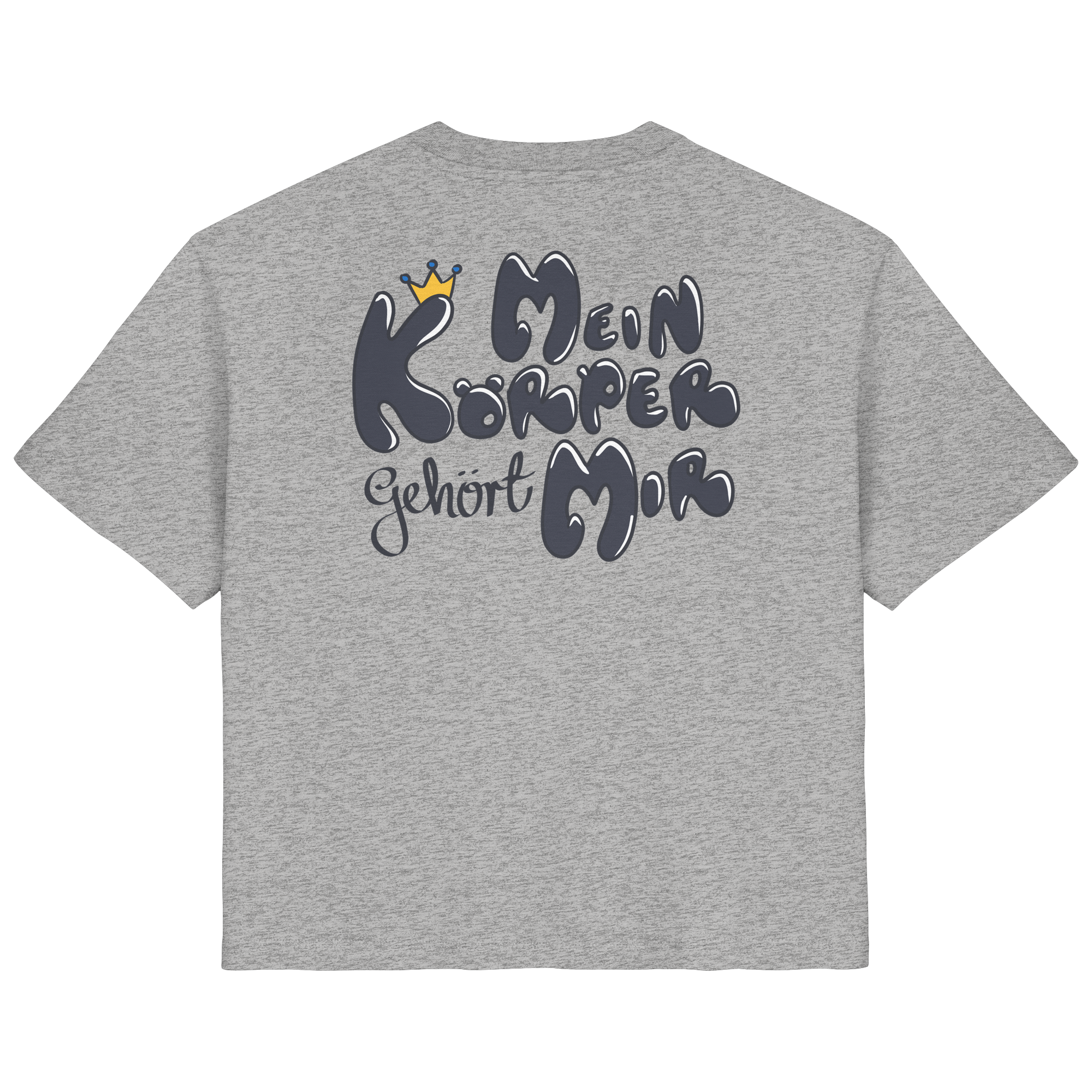 Mein Körper gehört mir "Schwarze Edition" Backprint - Ladies Organic Shirt