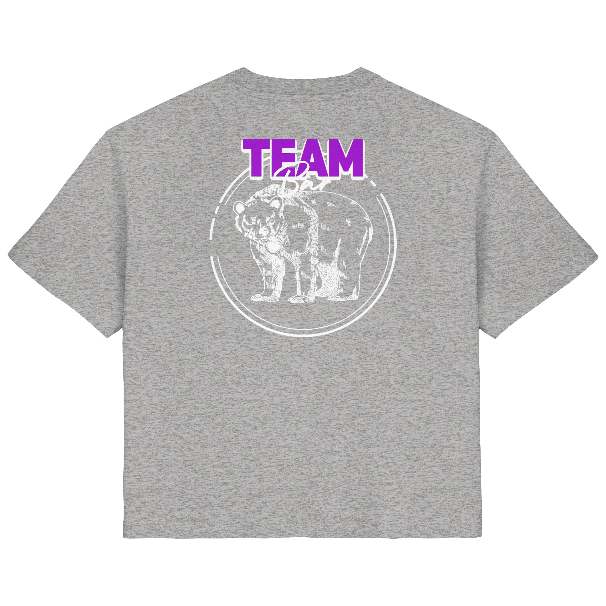 Team Bär Backprint (weiß) - Ladies Organic Shirt