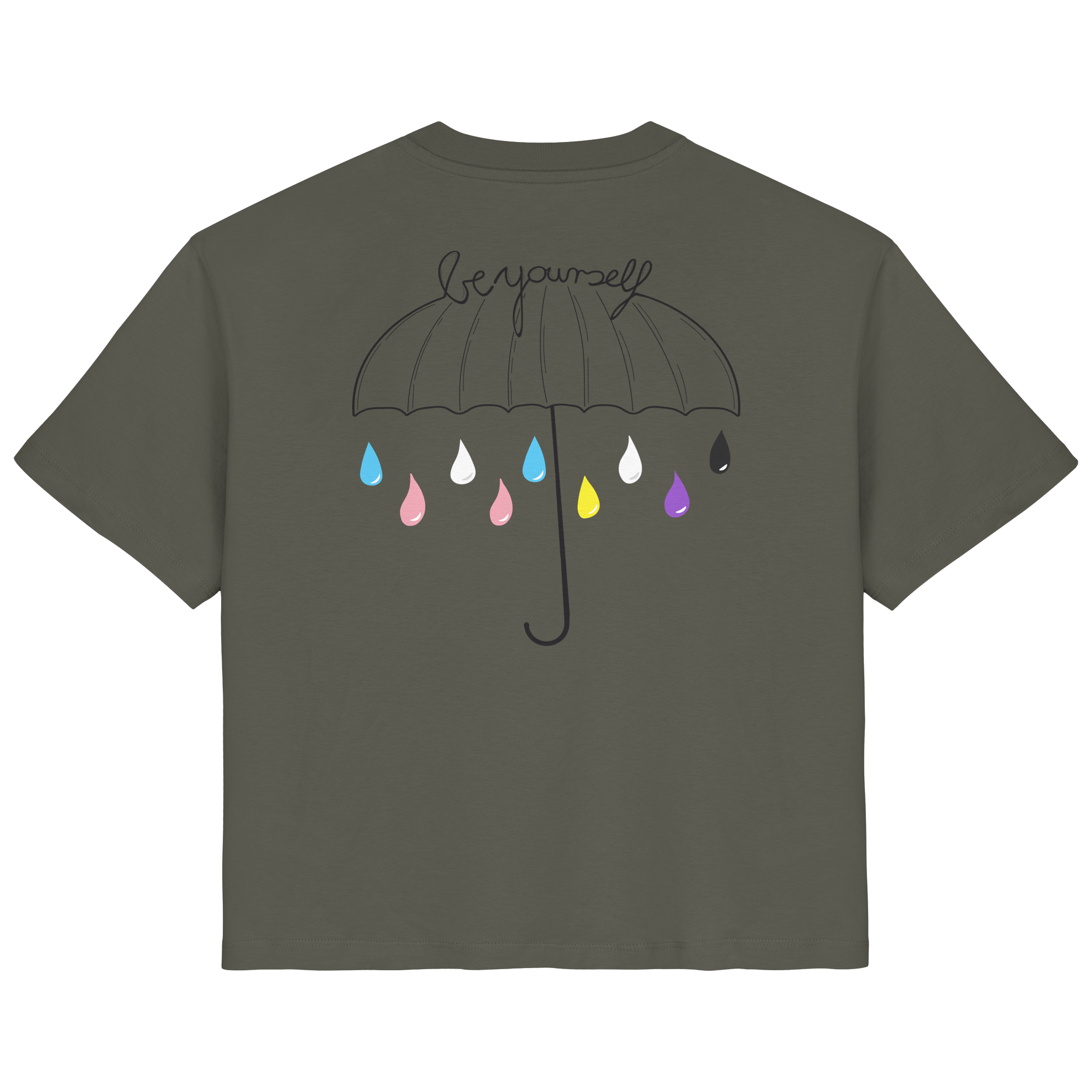 Trans Umbrella Backprint - Ladies Organic Shirt