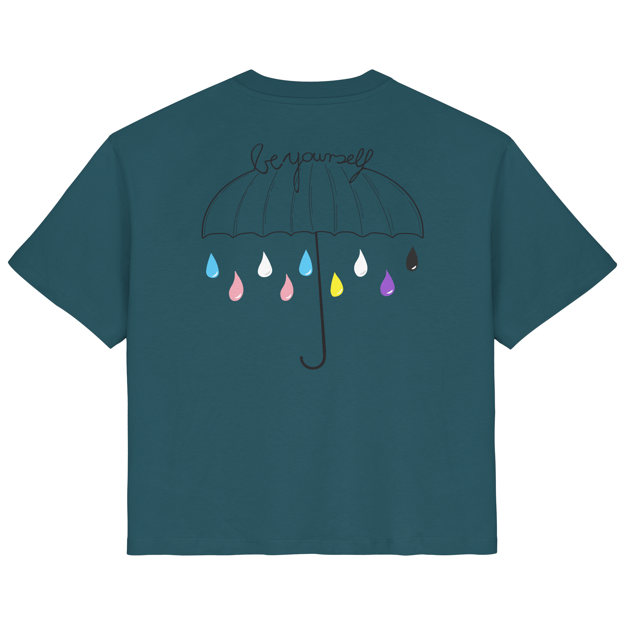 Trans Umbrella Backprint - Ladies Organic Shirt
