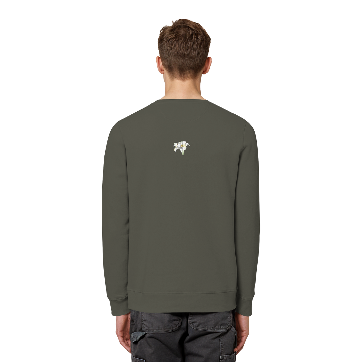 Seelenmännchen "Kuschelblume Edition" - Organic Basic Unisex Sweatshirt