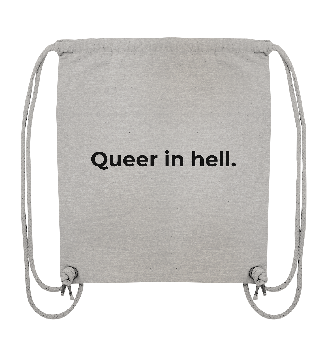 Queer in Hell '25 Backprint - Organic Gym-Bag