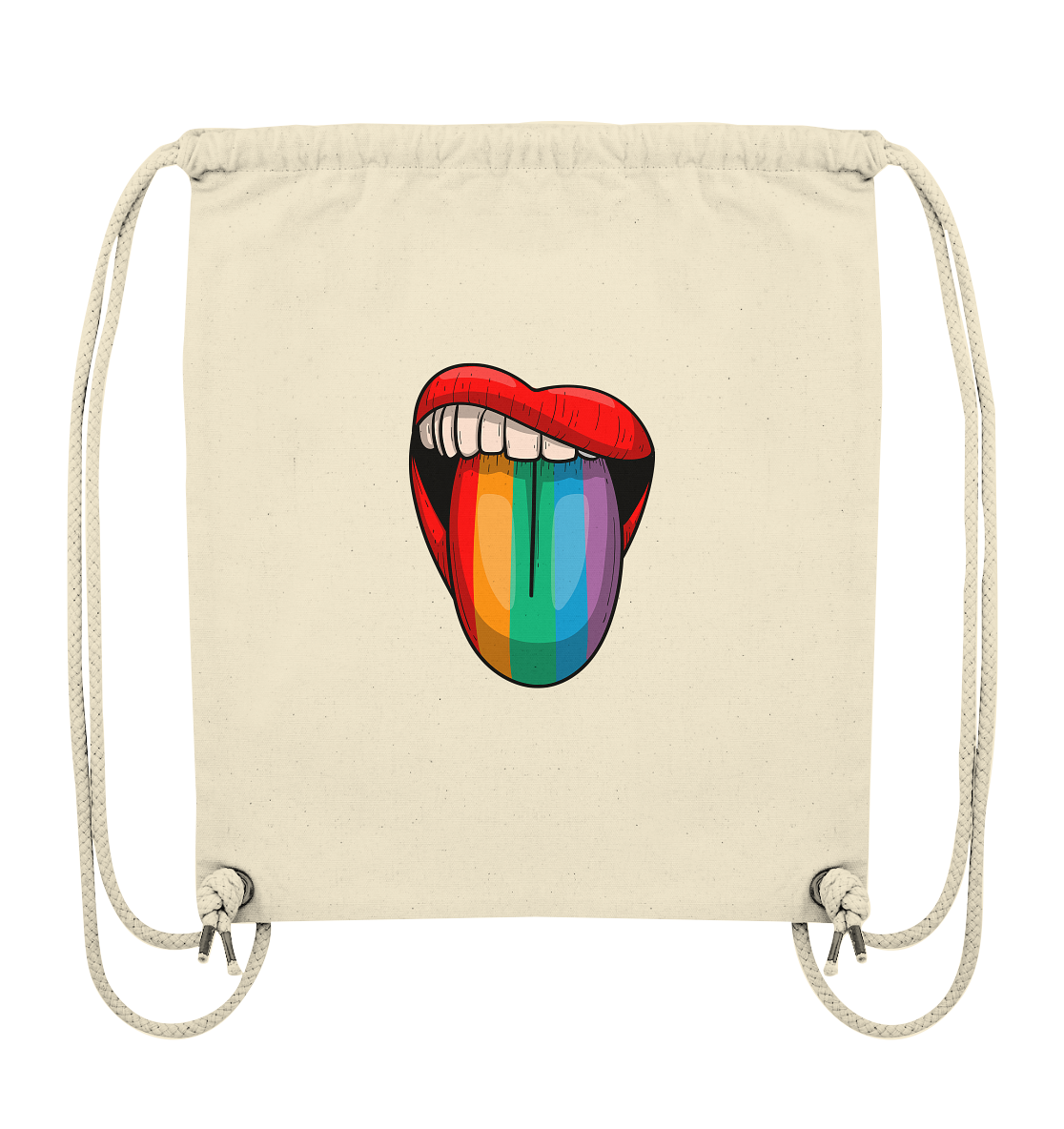 Speak Up or Shut Up Backprint - Organic Gym-Bag