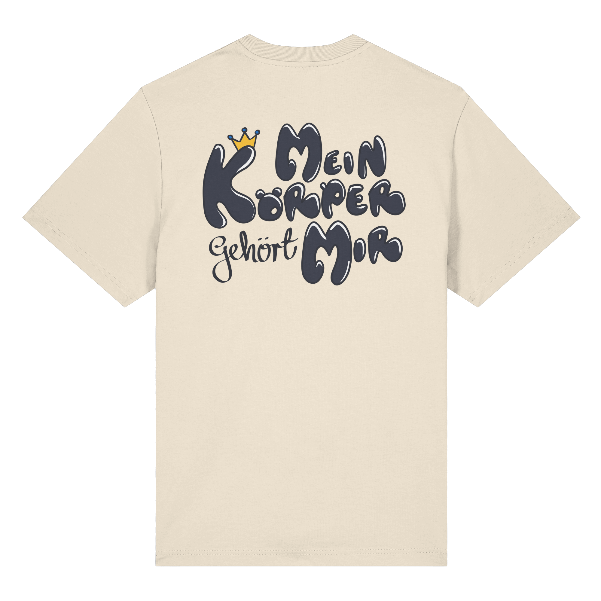 Mein Körper gehört mir "Schwarze Edition" Backprint - Organic Heavy T-Shirt