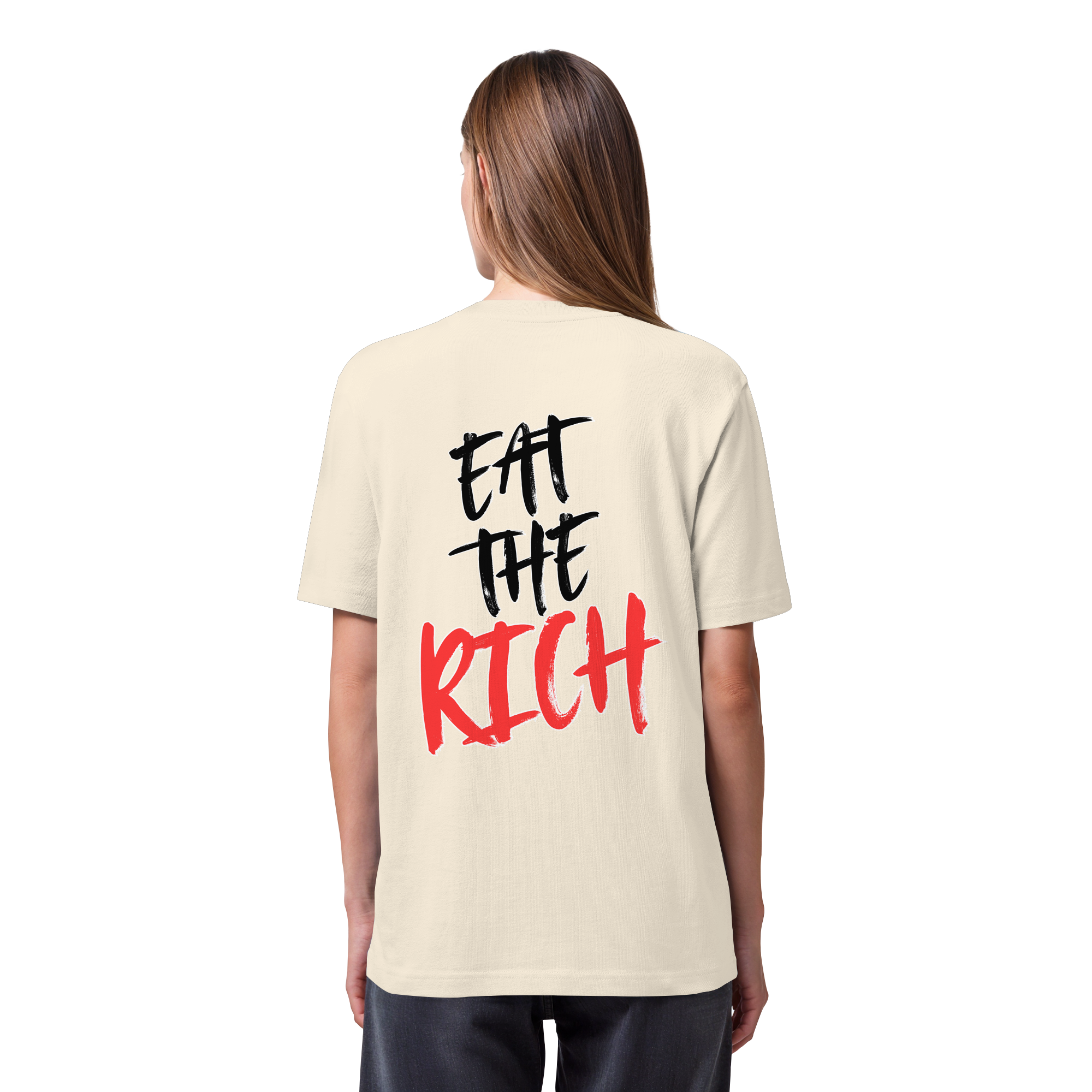 Eat the Rich "Skull Edition" Backprint - Organic Heavy T-Shirt