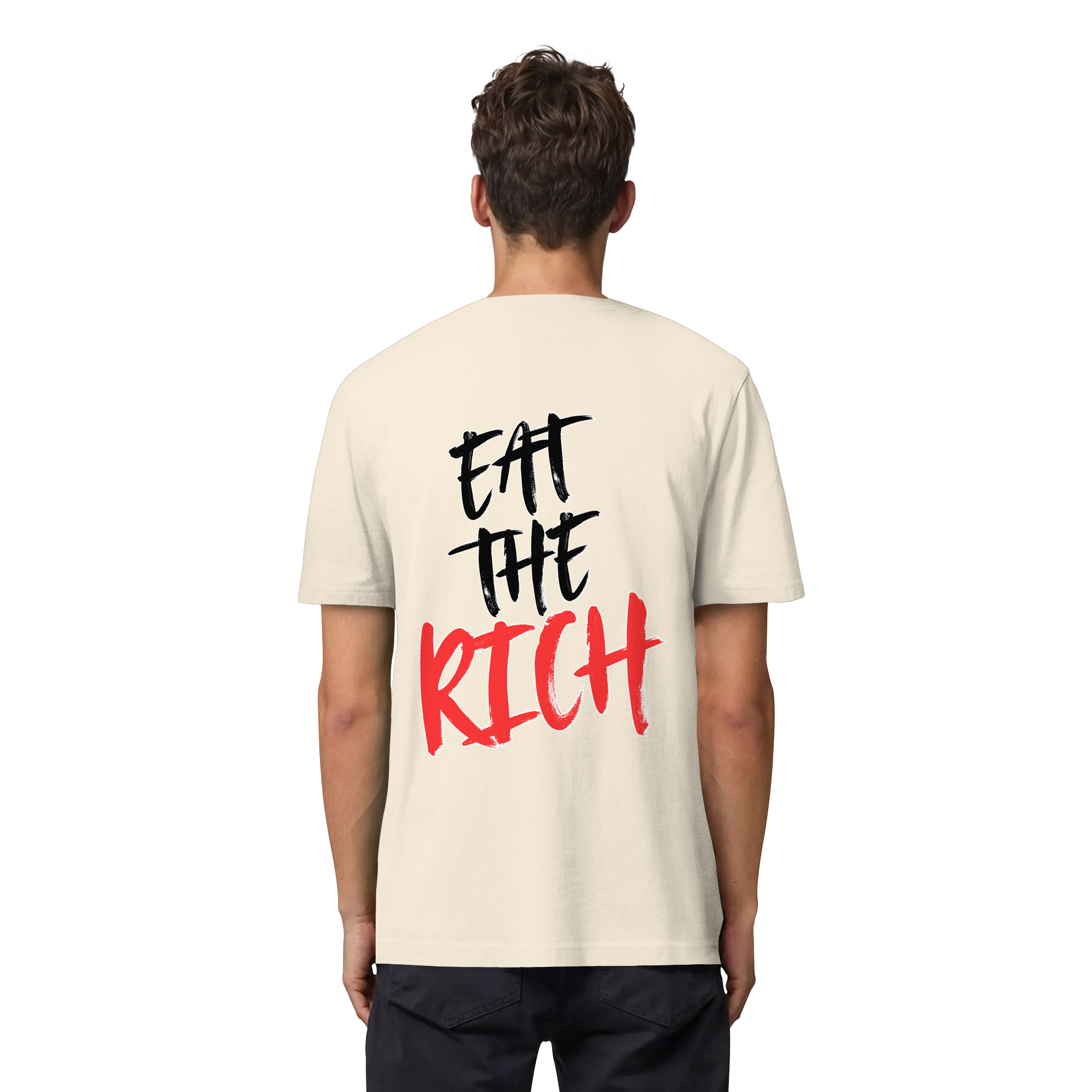 Eat the Rich "Skull Edition" Backprint - Organic Heavy T-Shirt