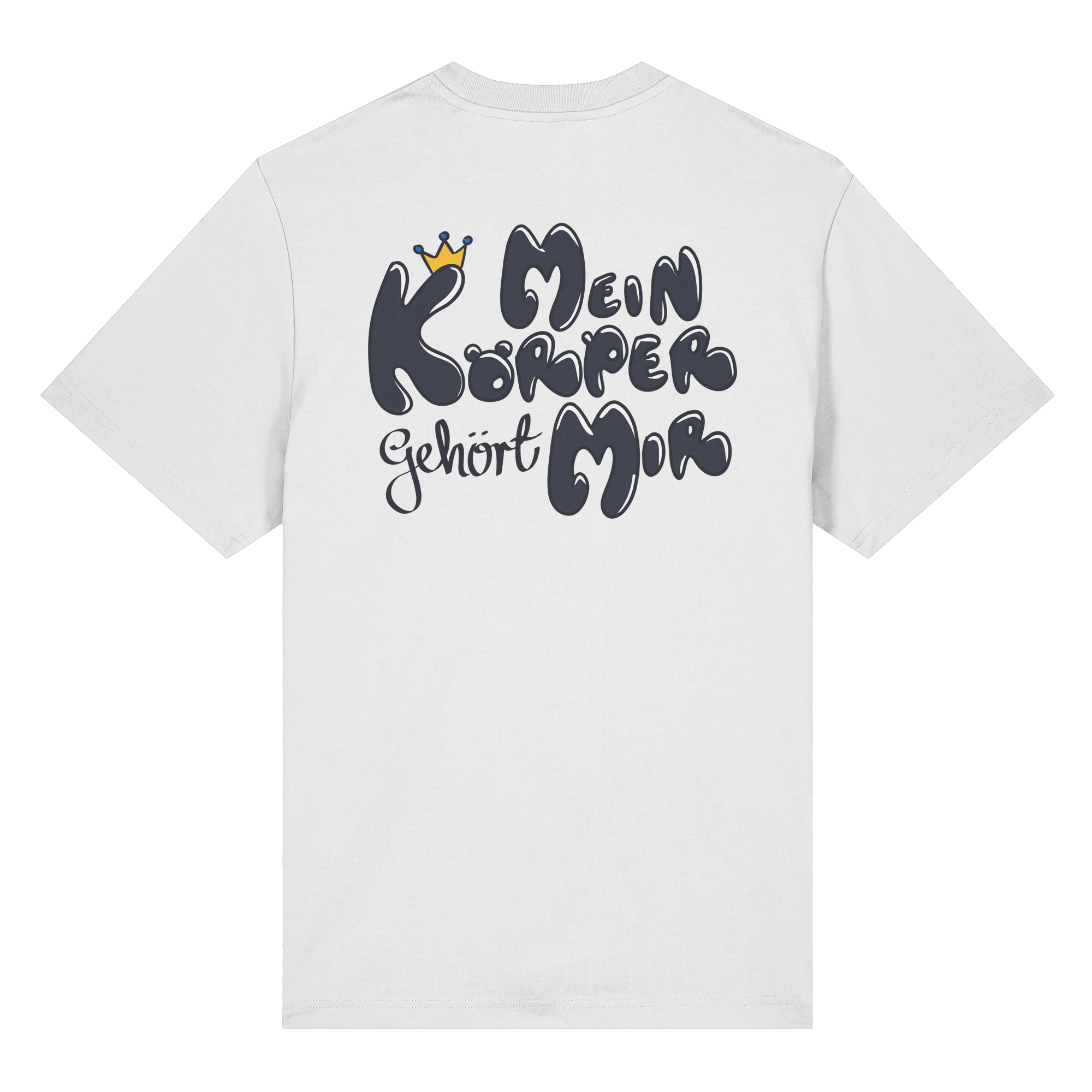 Mein Körper gehört mir "Schwarze Edition" Backprint - Organic Heavy T-Shirt