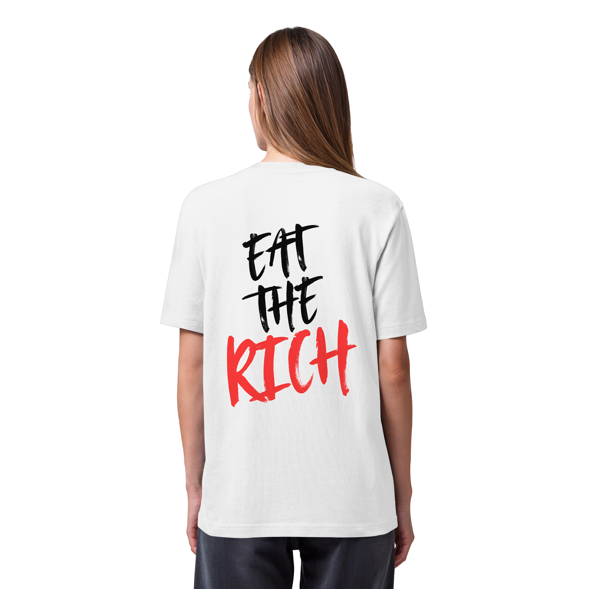Eat the Rich "Skull Edition" Backprint - Organic Heavy T-Shirt