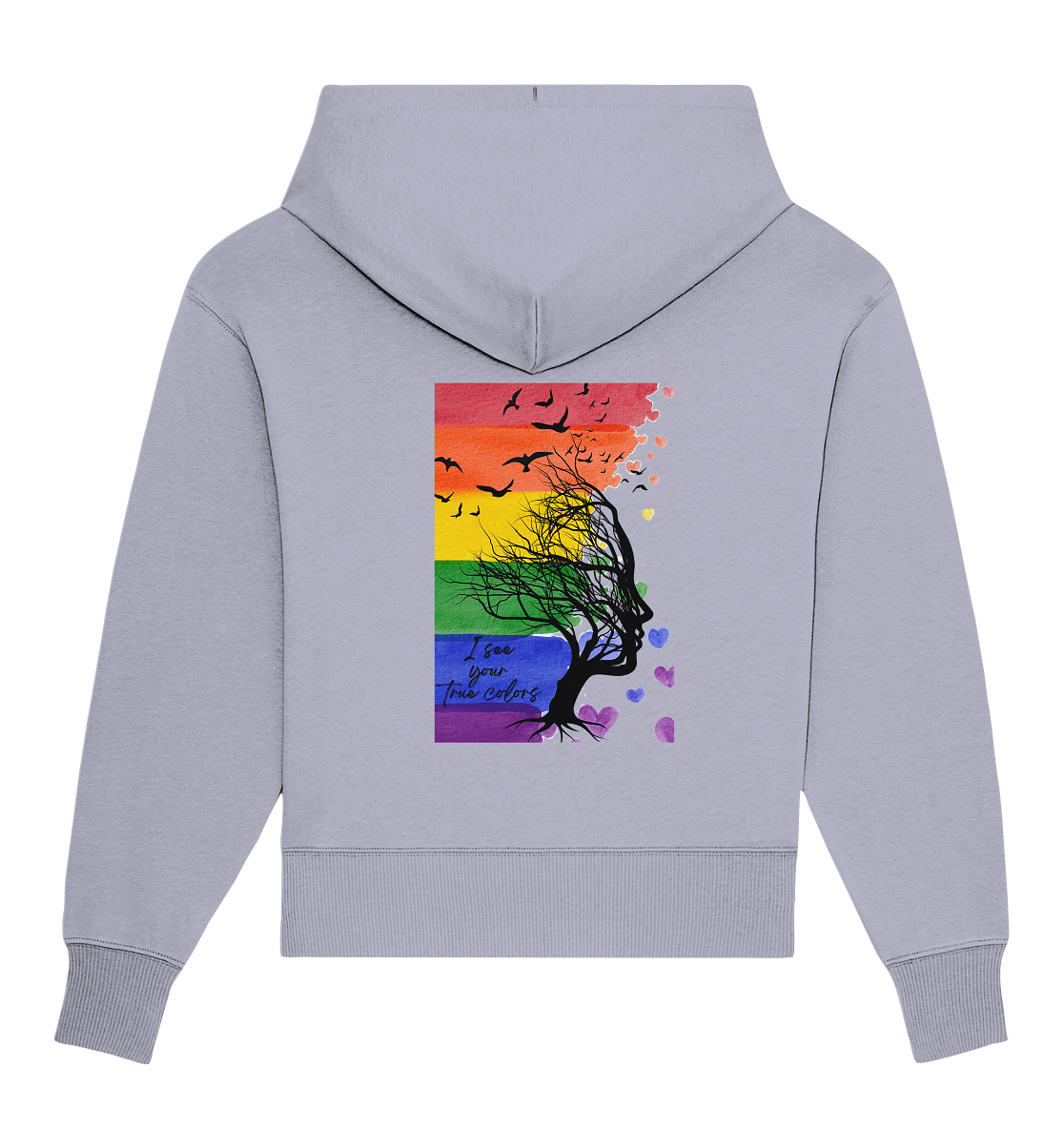 I see your True colors Backprint - Organic Oversize Hoodie