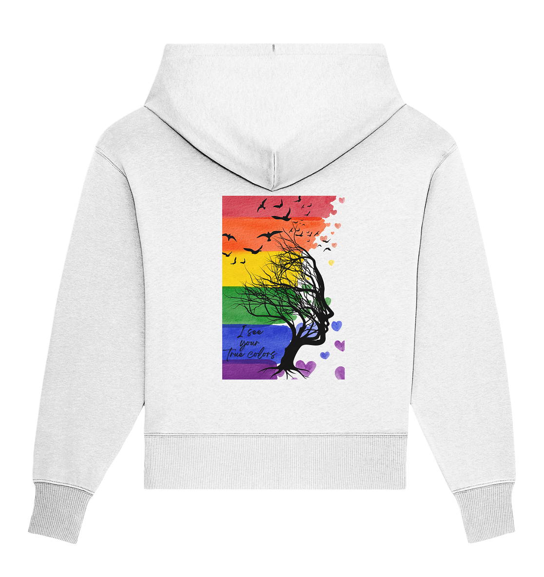I see your True colors Backprint - Organic Oversize Hoodie