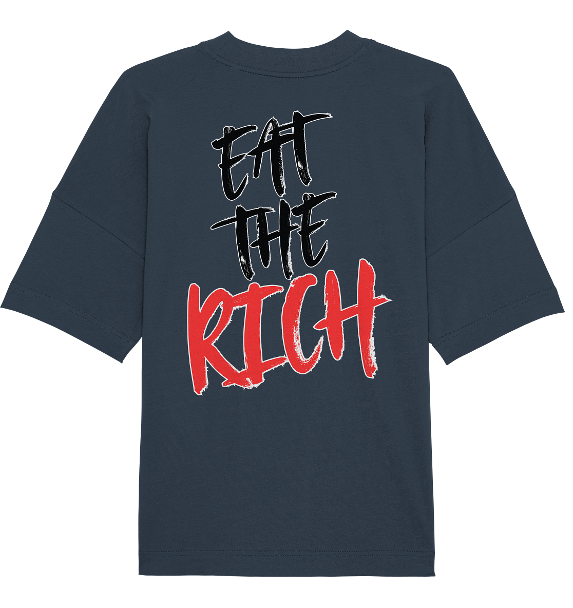 Eat the Rich "Skull Edition" Backprint - Organic Oversize Shirt
