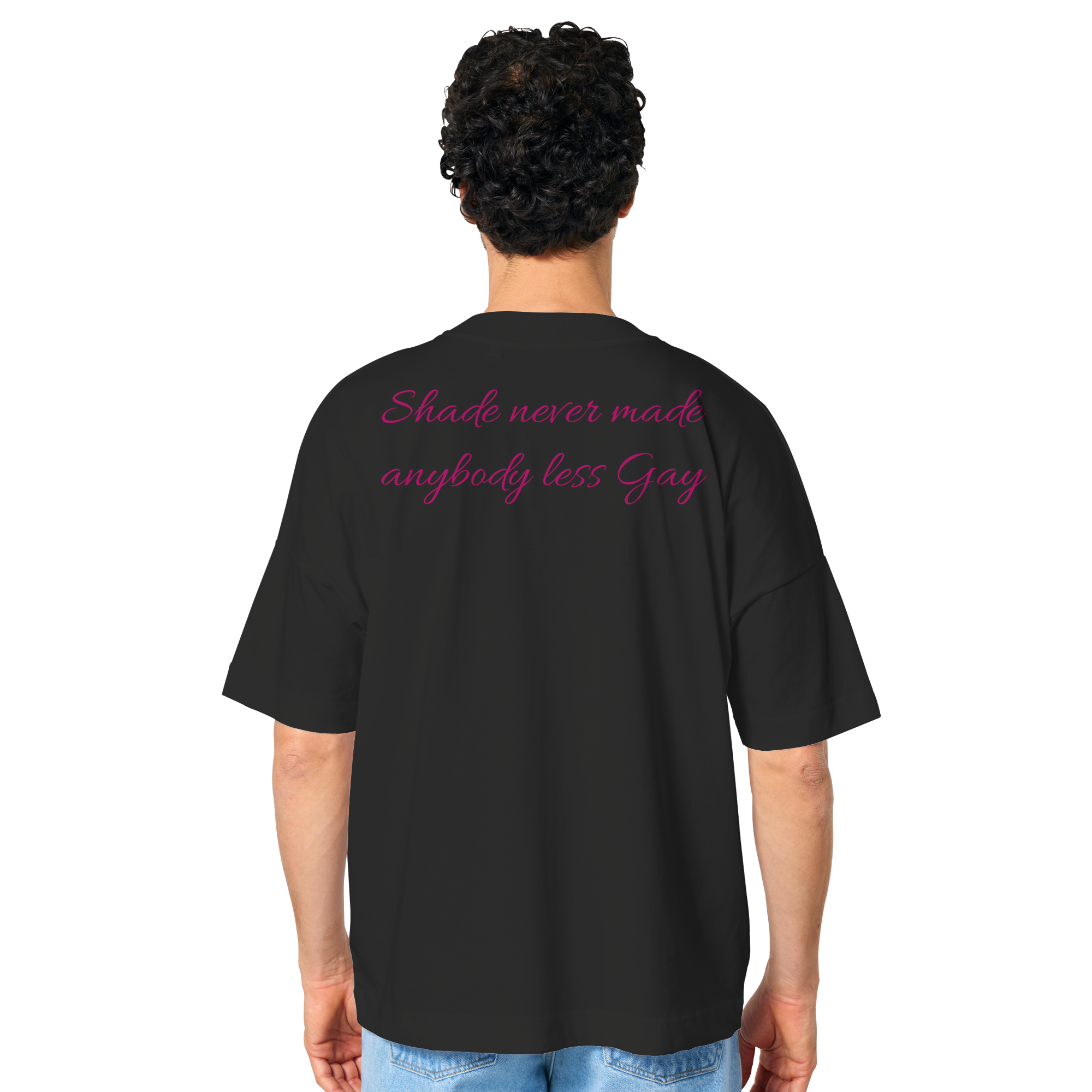 Antifa Lover Backprint - Organic Oversize Shirt