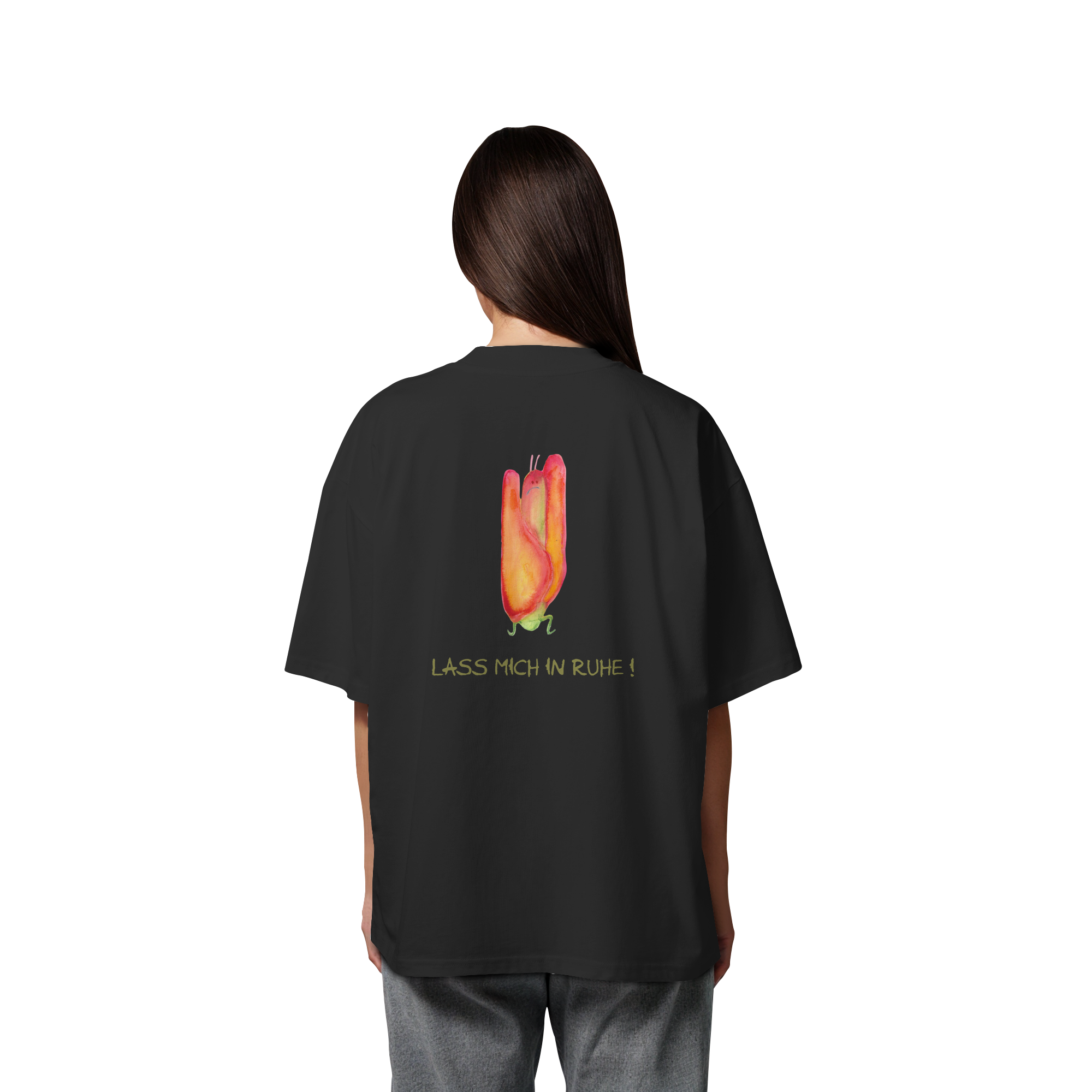 Lass mich in Ruhe! "Jona Kokon Edition" Backprint - Organic Oversize Shirt