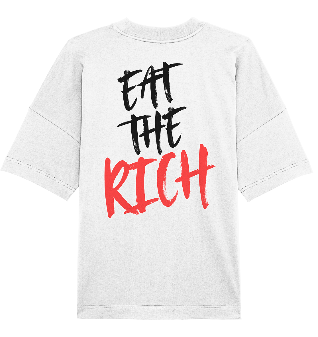 Eat the Rich "Skull Edition" Backprint - Organic Oversize Shirt