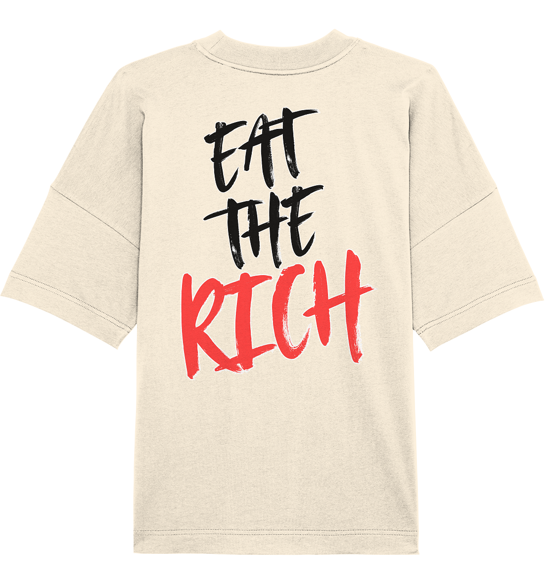 Eat the Rich "Skull Edition" Backprint - Organic Oversize Shirt