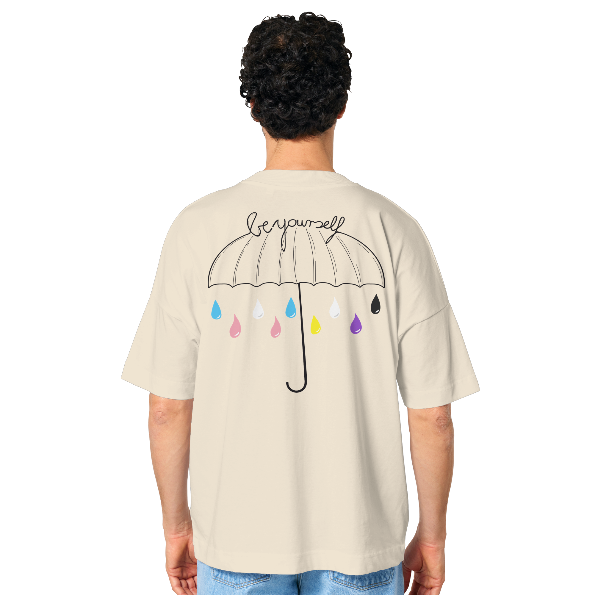 Trans Umbrella Backprint - Organic Oversize Shirt