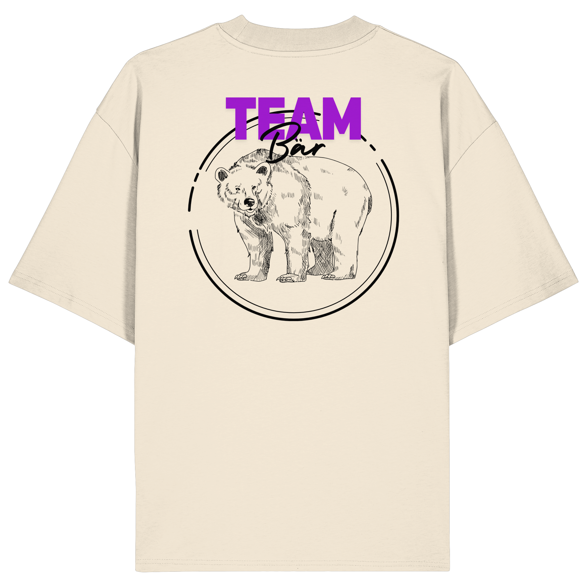 Team Bär Backprint - Organic Oversize Shirt