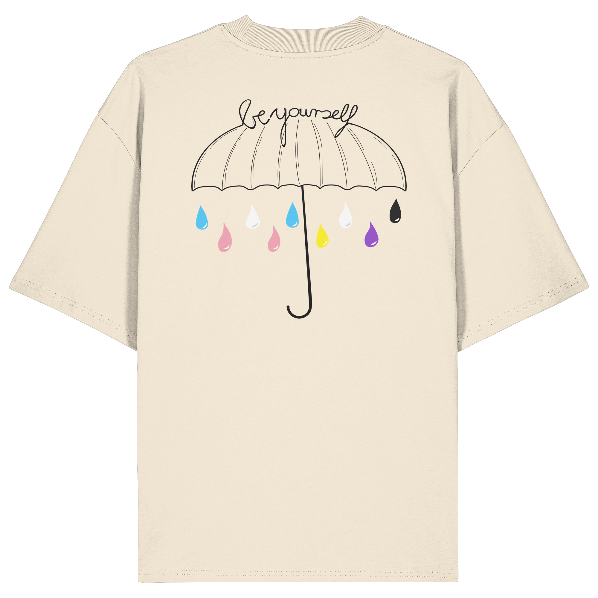 Trans Umbrella Backprint - Organic Oversize Shirt