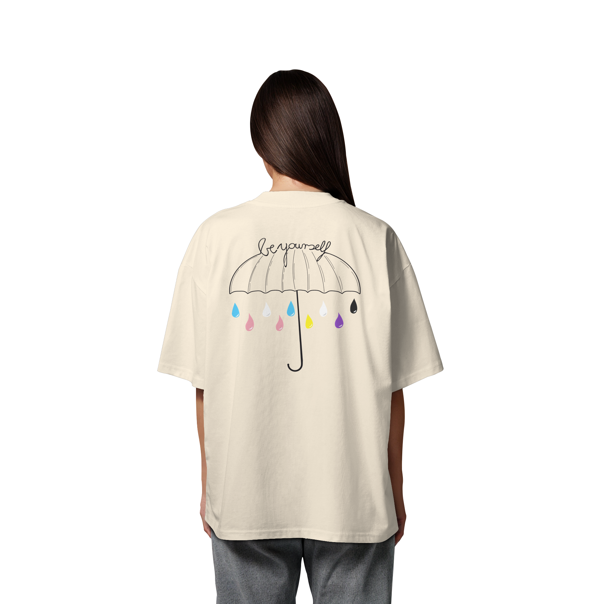 Trans Umbrella Backprint - Organic Oversize Shirt