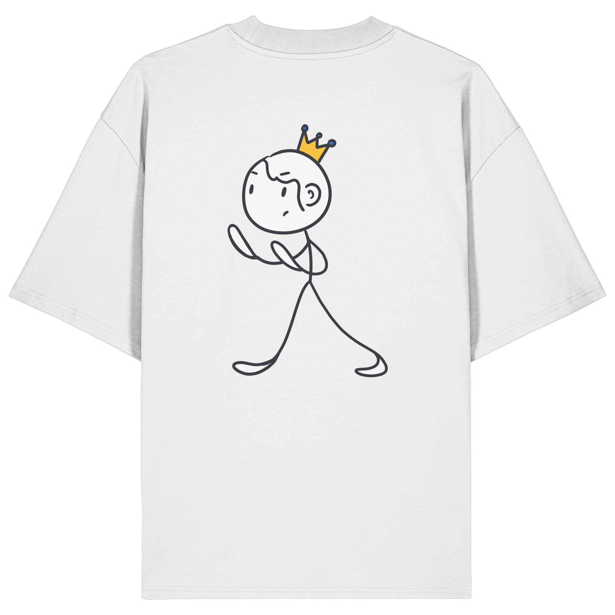 Survivor Queens Logo "Schriftzug Edition" mit Seelenmännchen "Selbstverteidigung Edition" Backprint (hell) - Organic Oversize Shirt