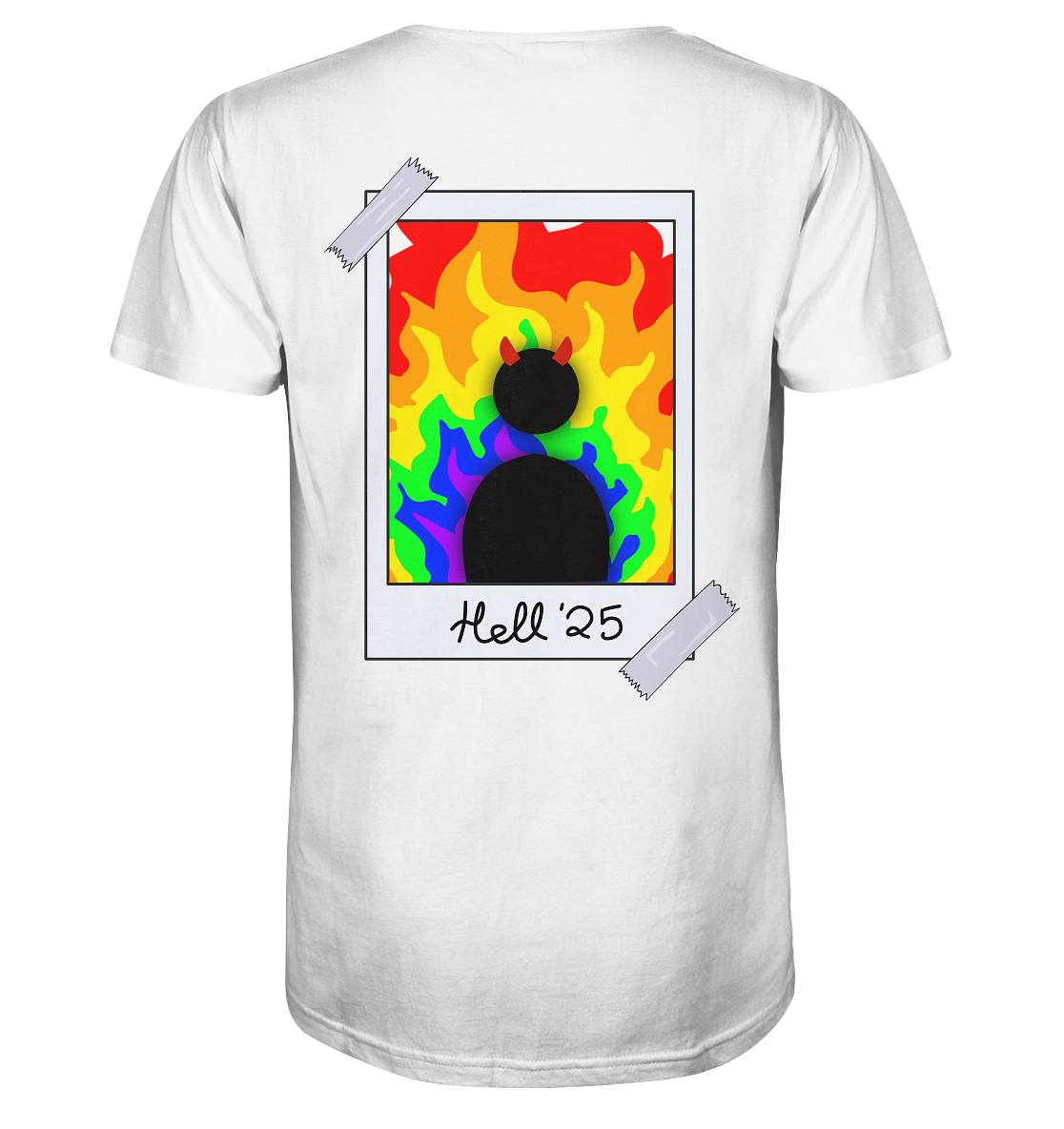 Queer in Hell '25 Backprint - Organic Shirt