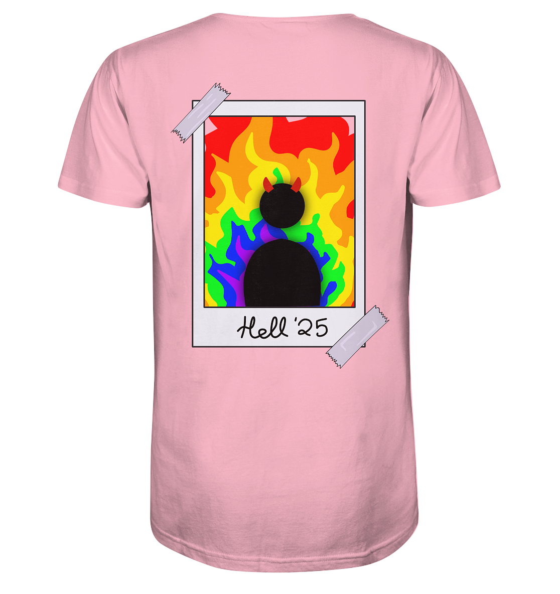 Queer in Hell '25 Backprint - Organic Shirt
