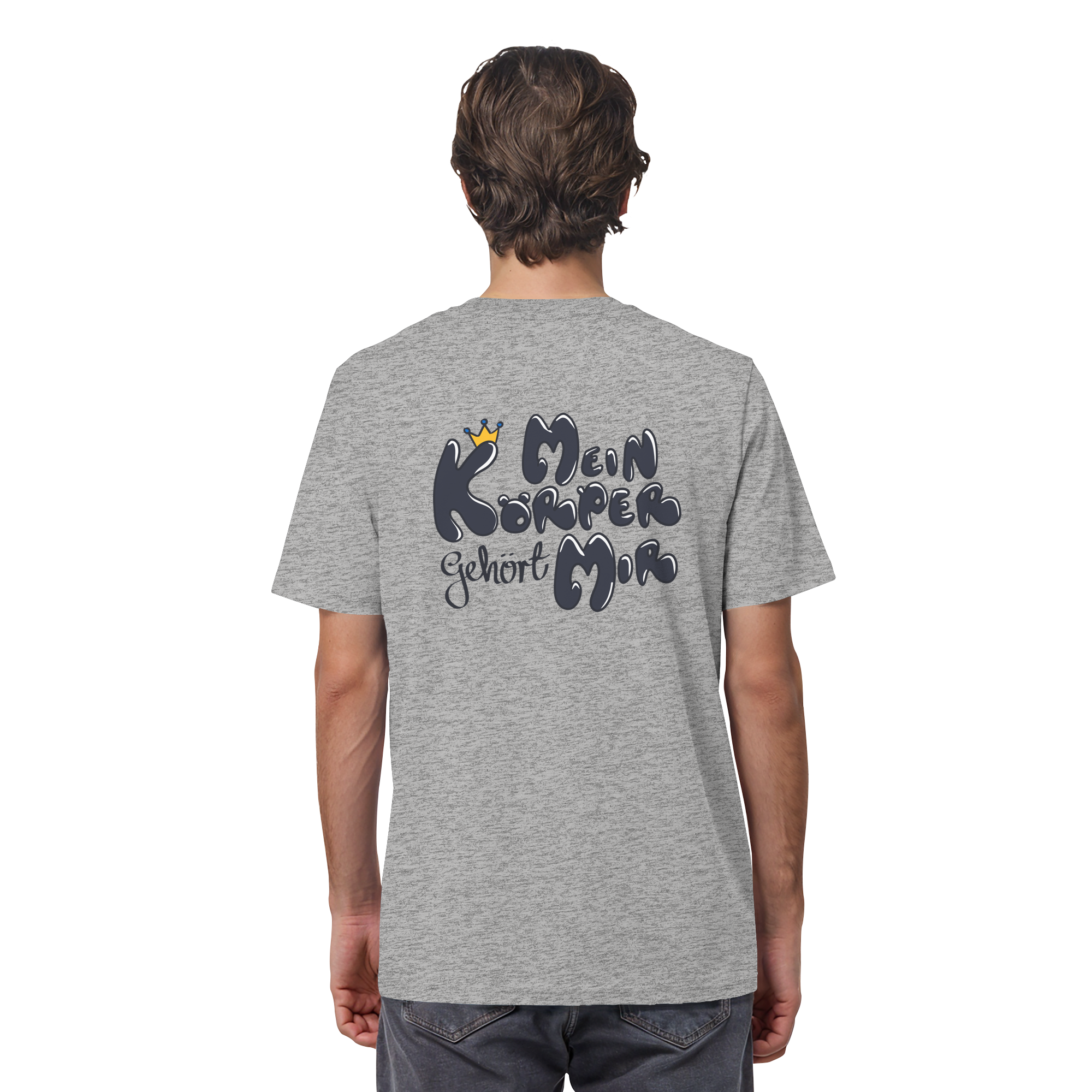 Mein Körper gehört mir "Schwarze Edition" Backprint - Organic Shirt