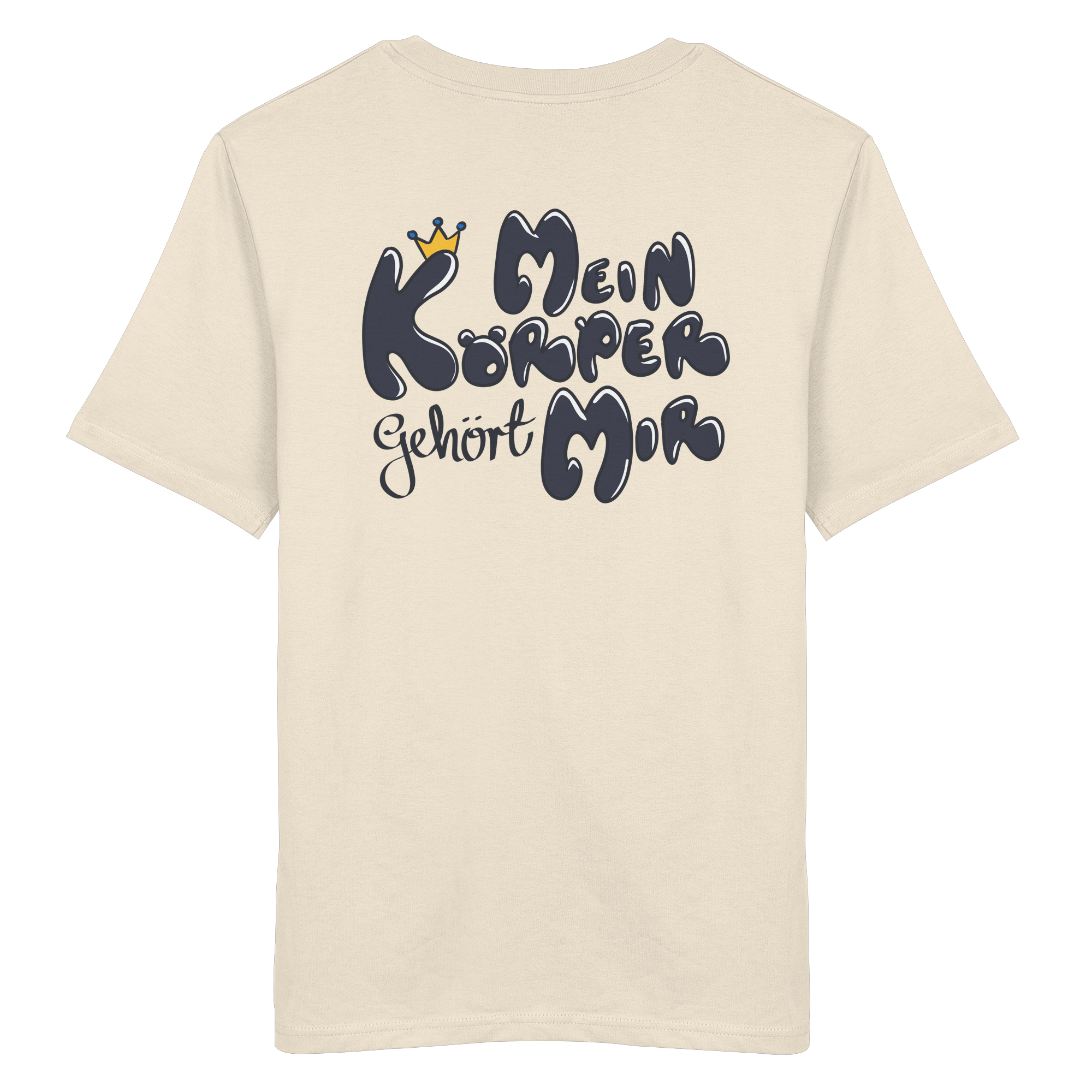 Mein Körper gehört mir "Schwarze Edition" Backprint - Organic Shirt