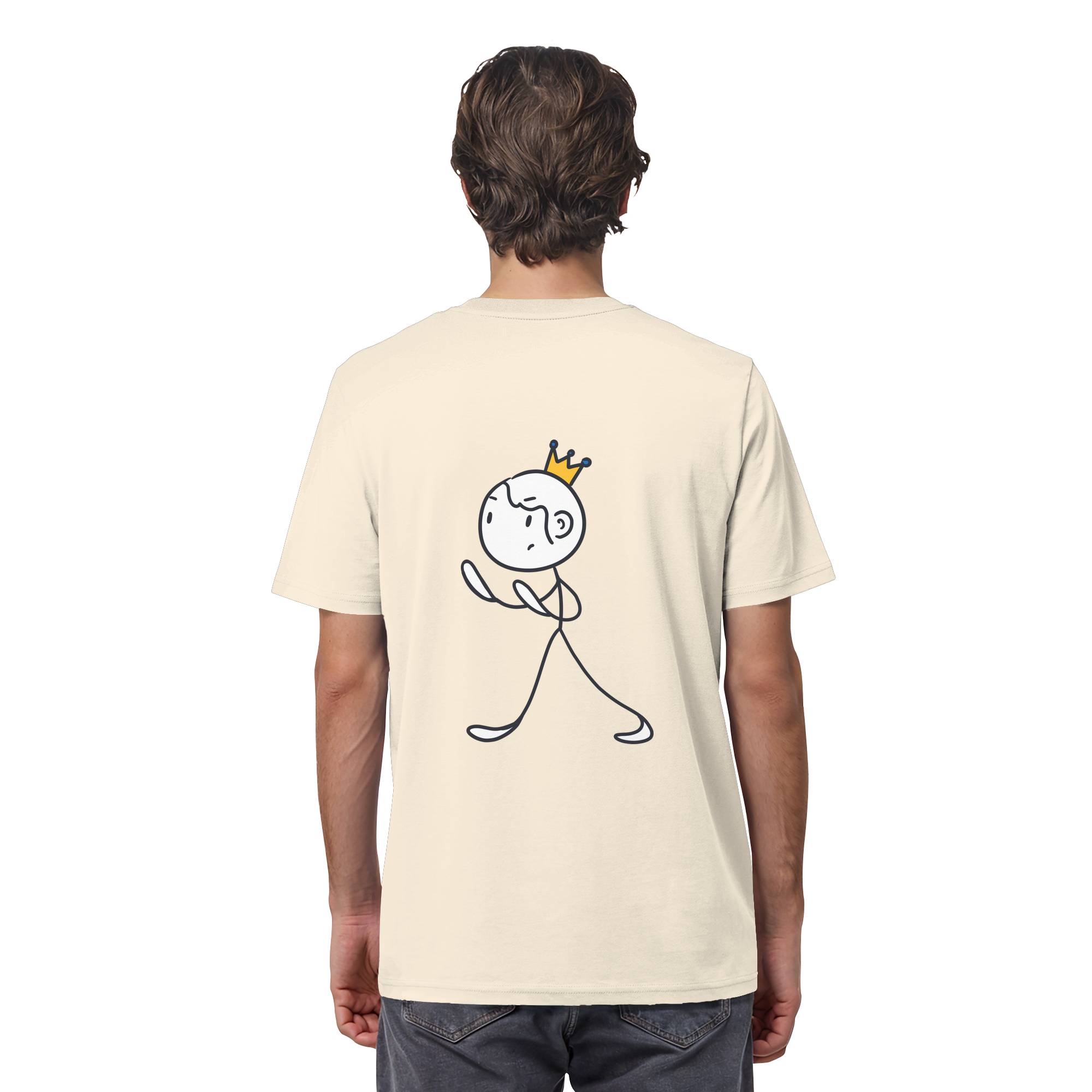 Survivor Queens Logo "Schriftzug Edition" mit Seelenmännchen "Selbstverteidigung Edition" Backprint (hell) - Organic Shirt