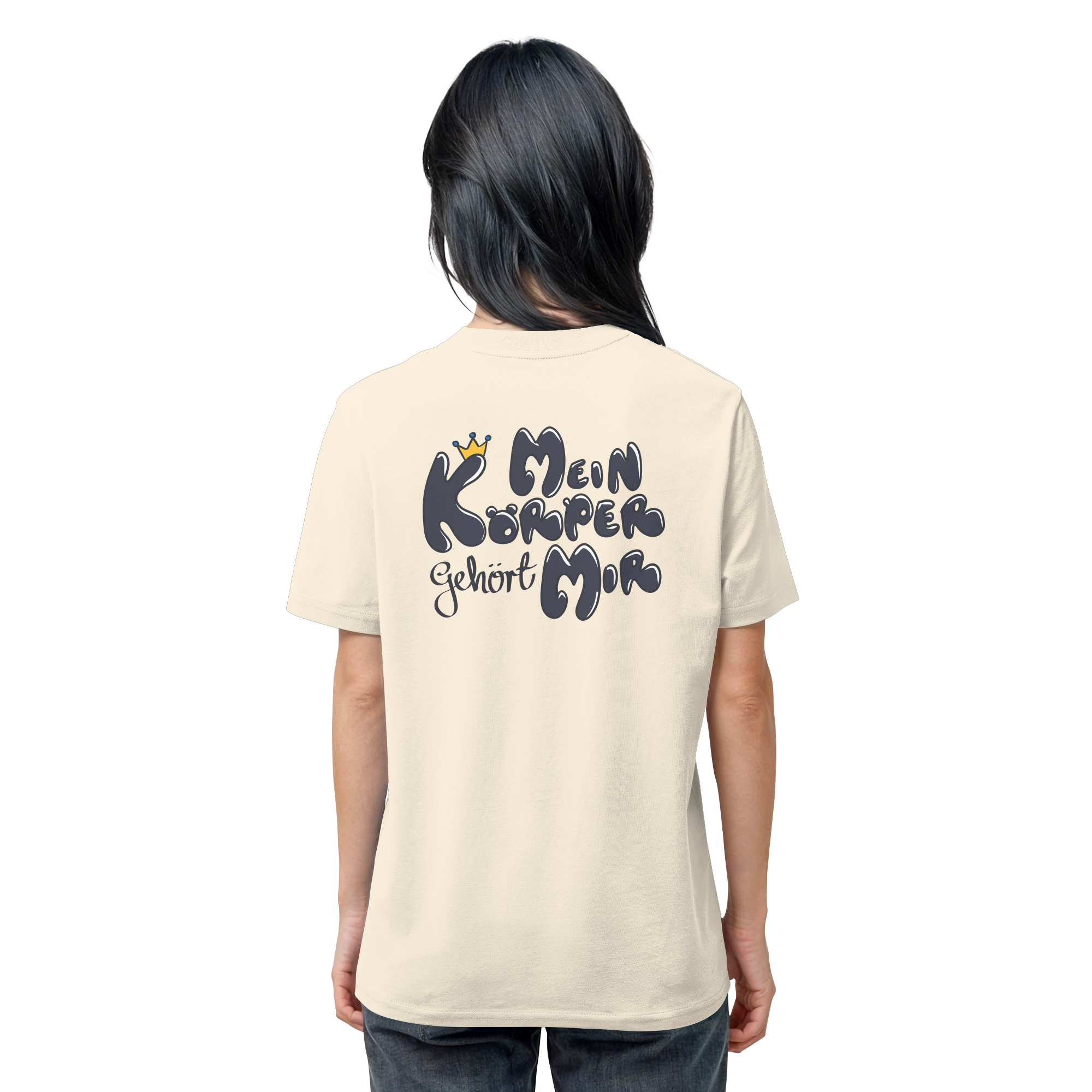 Mein Körper gehört mir "Schwarze Edition" Backprint - Organic Shirt