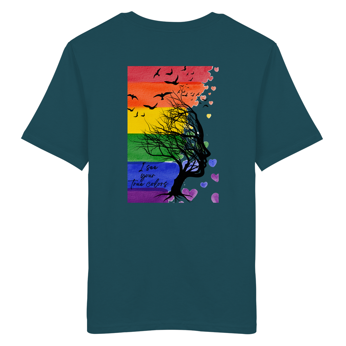 I see your True colors Backprint - Organic Shirt