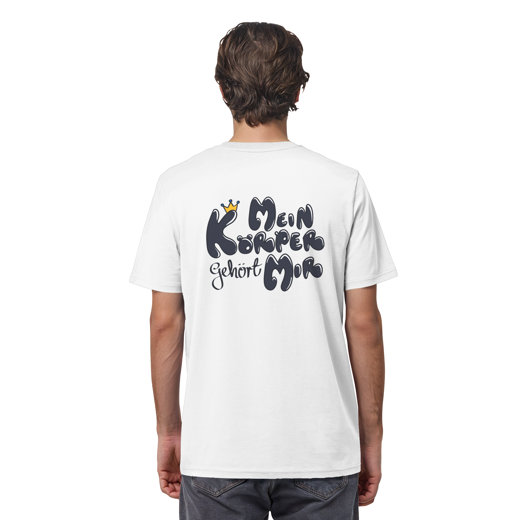 Mein Körper gehört mir "Schwarze Edition" Backprint - Organic Shirt