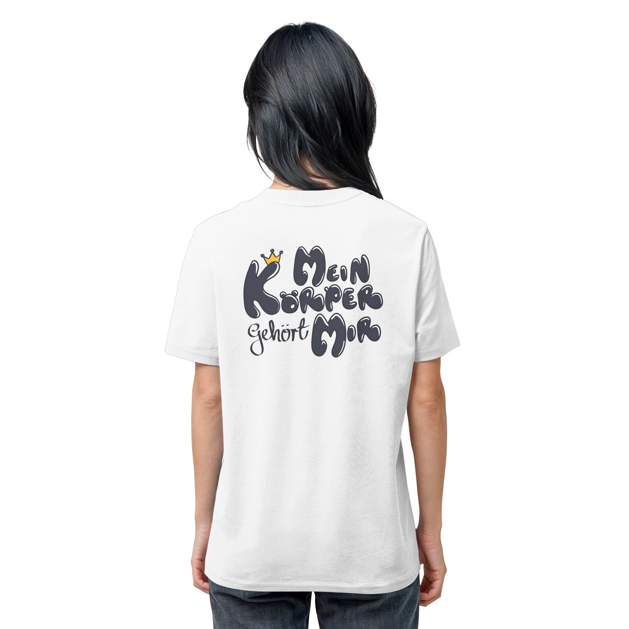 Mein Körper gehört mir "Schwarze Edition" Backprint - Organic Shirt