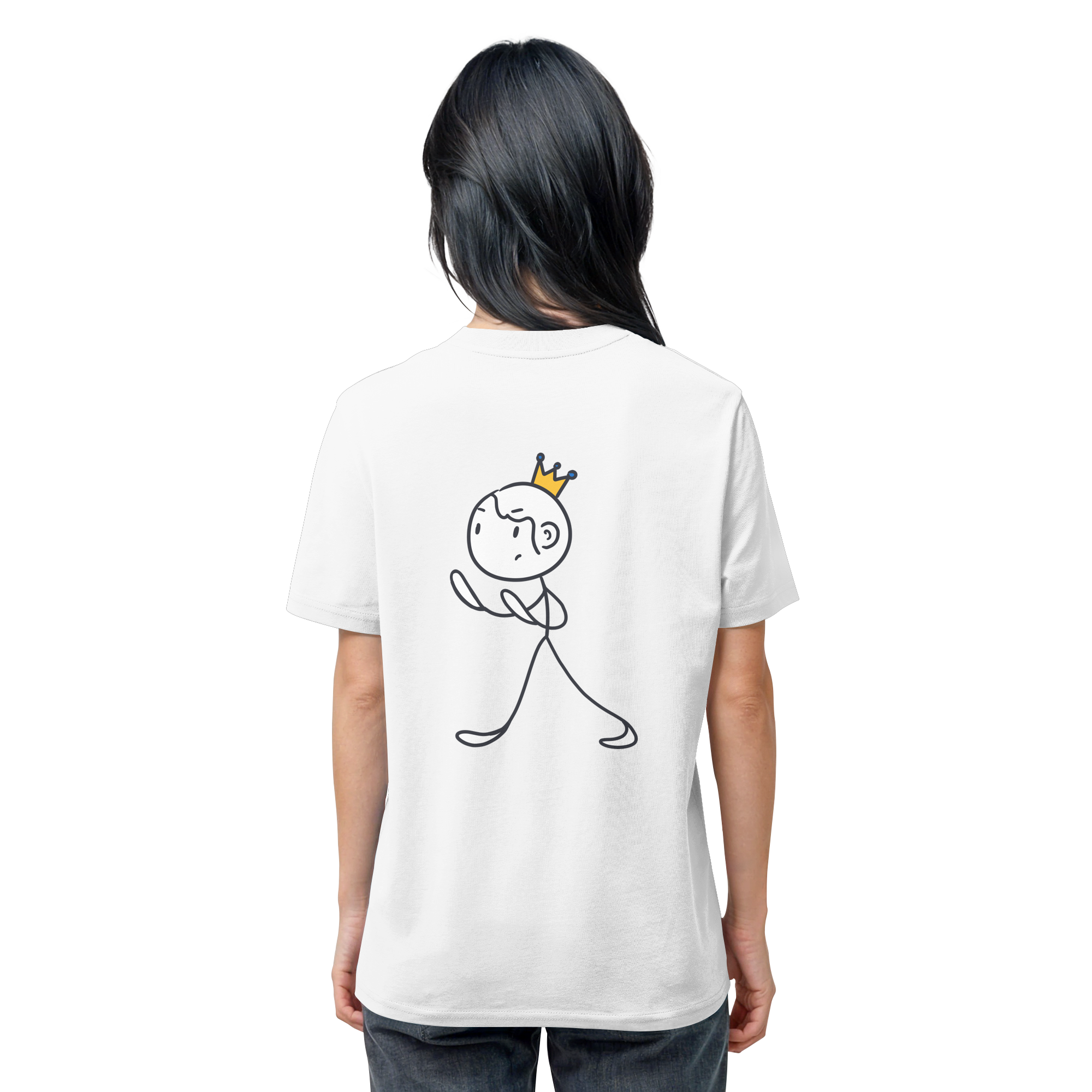 Survivor Queens Logo "Schriftzug Edition" mit Seelenmännchen "Selbstverteidigung Edition" Backprint (hell) - Organic Shirt