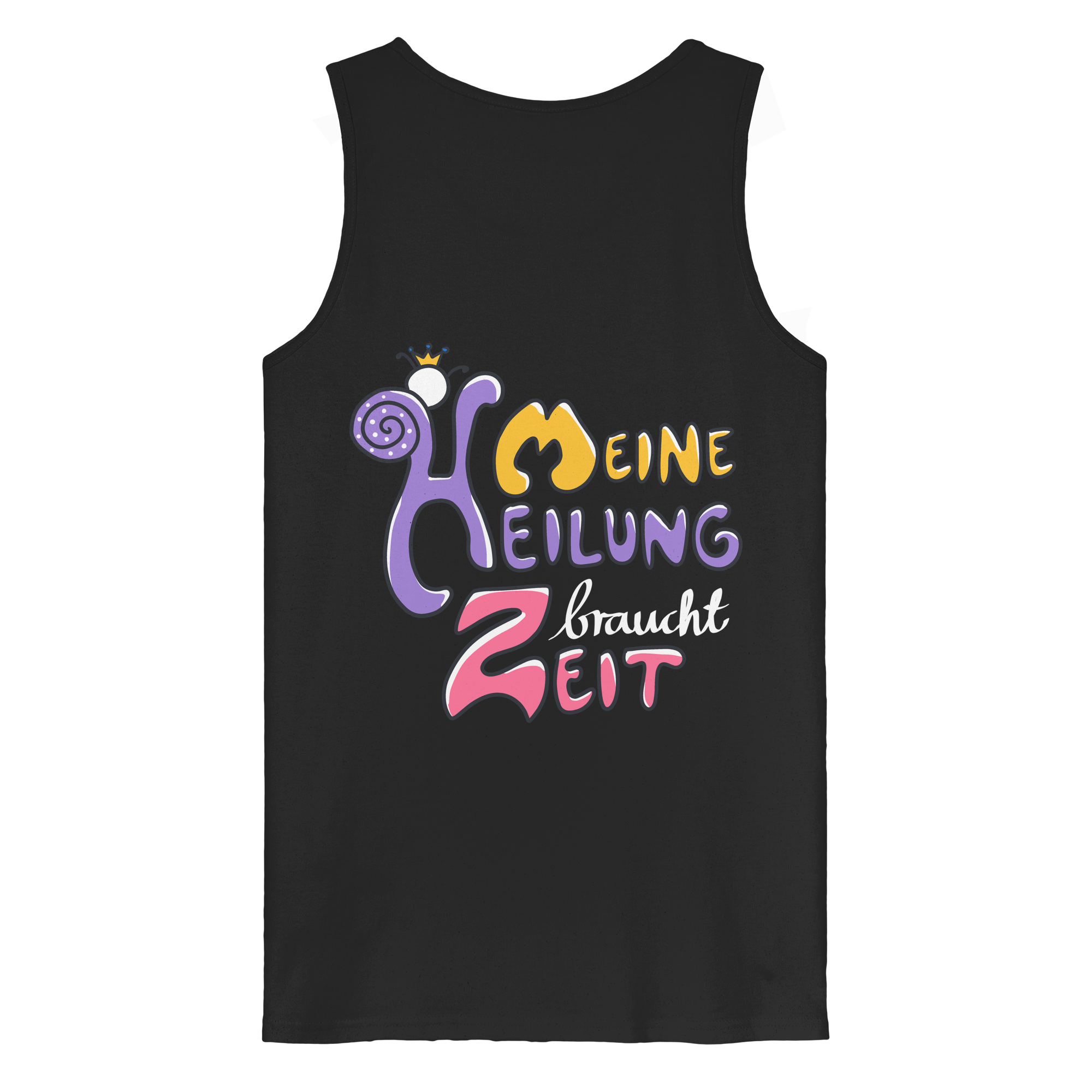 Meine Heilung braucht Zeit "Bunte Edition" Backprint - Organic Tank Top