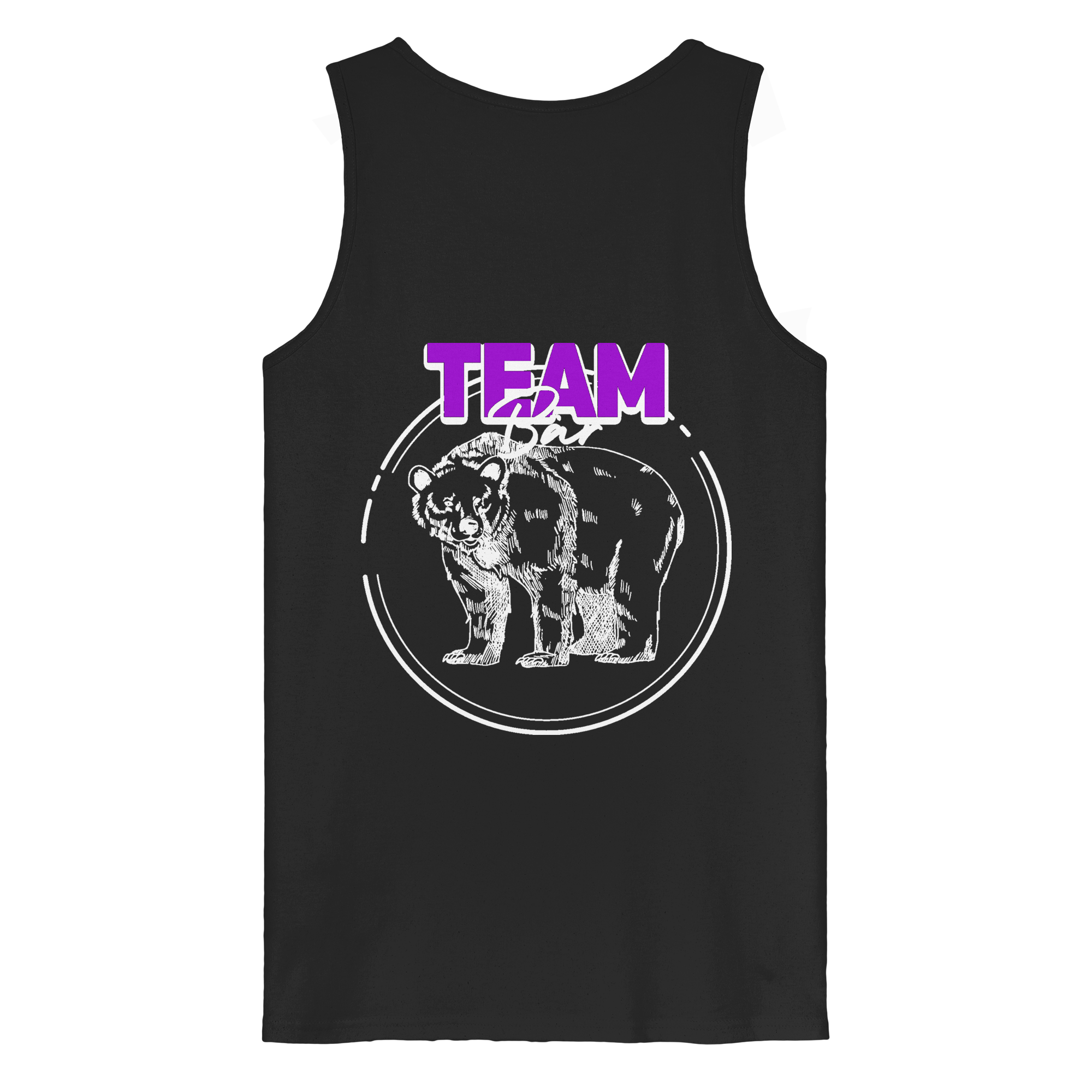 Team Bär Backprint (weiß) - Organic Tank Top