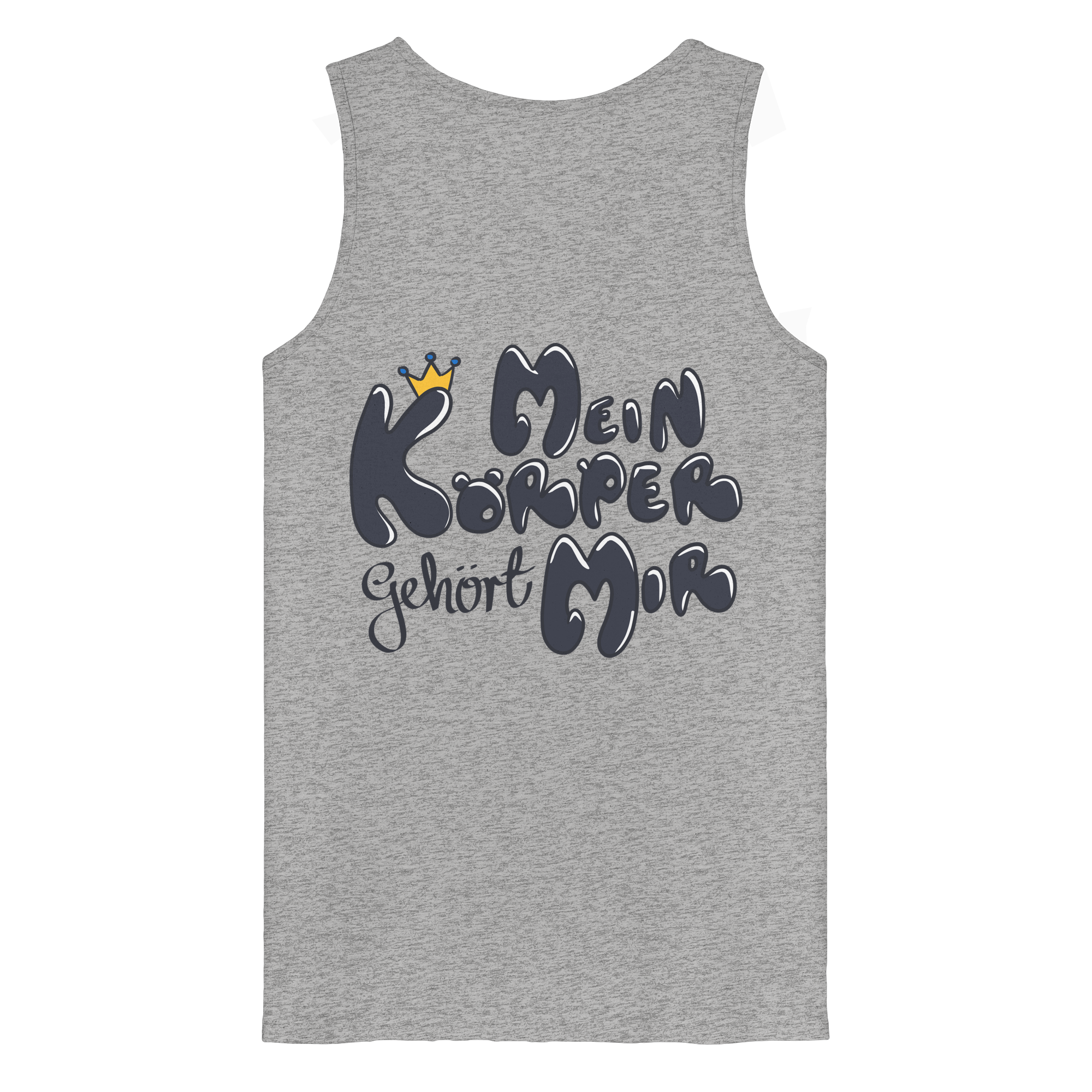 Mein Körper gehört mir "Schwarze Edition" Backprint - Organic Tank Top